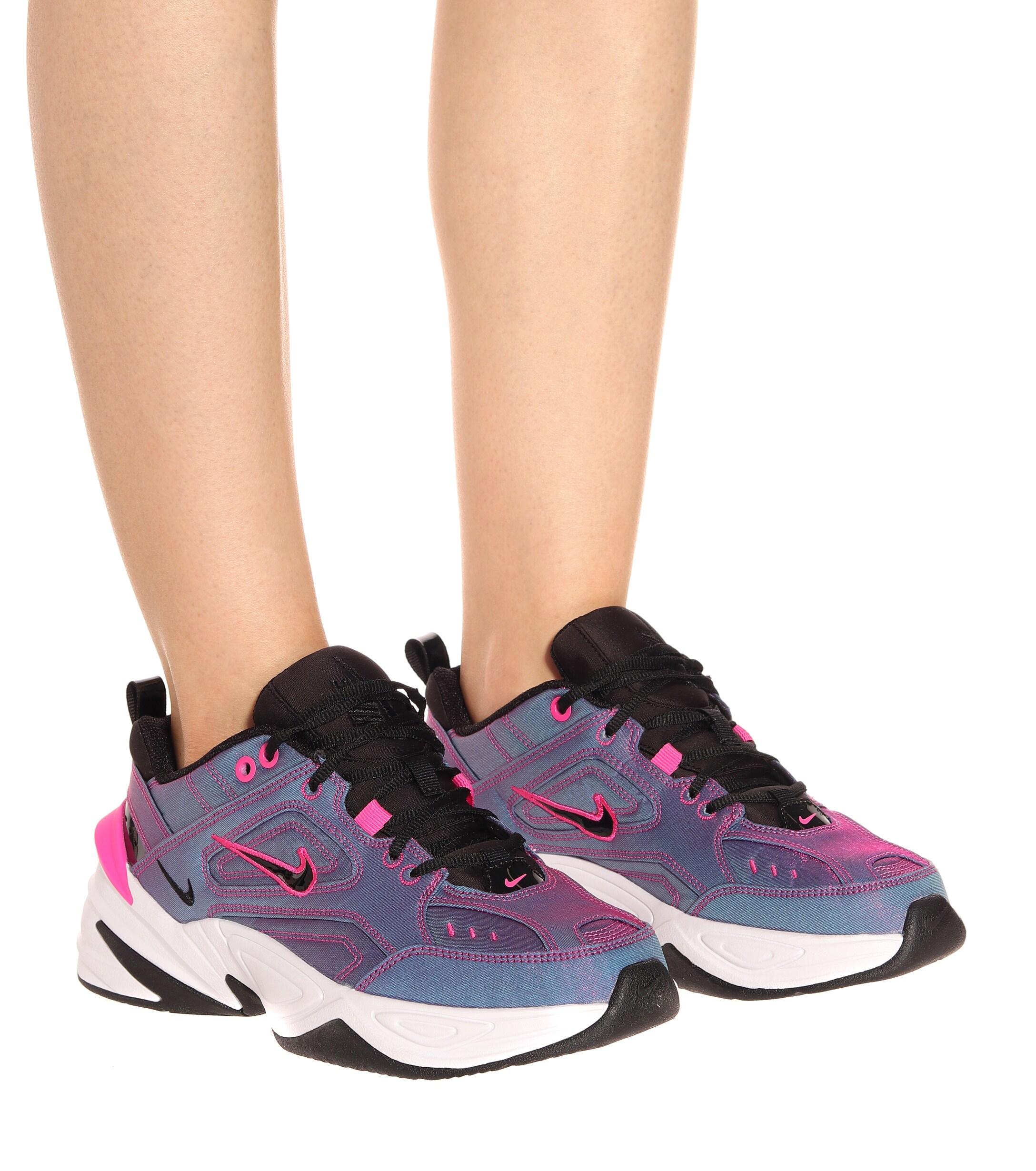 nike purple iridescent m2k tekno trainers