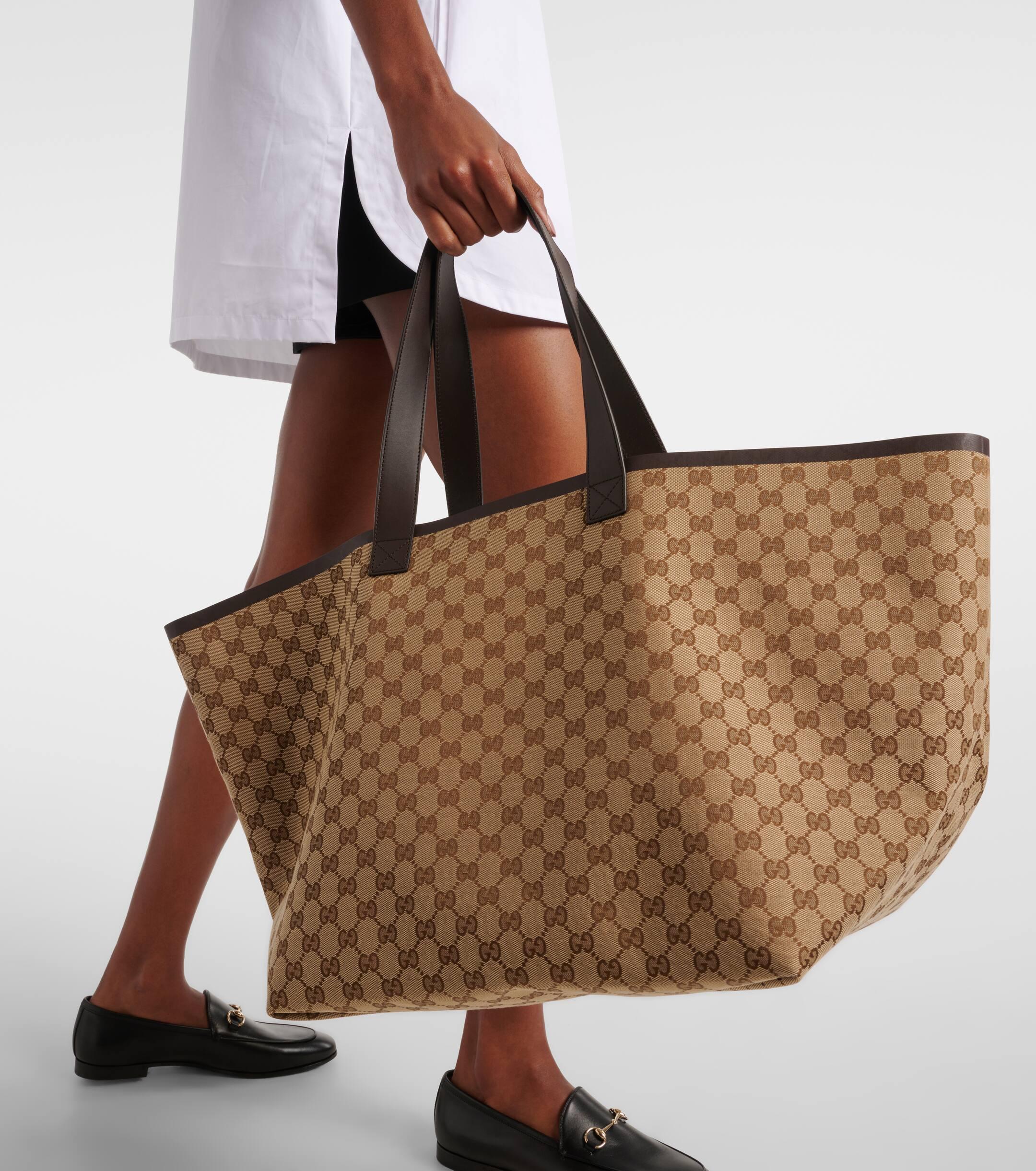 Gucci Totissima Gg Canvas Large Tote Bag in Brown Lyst UK