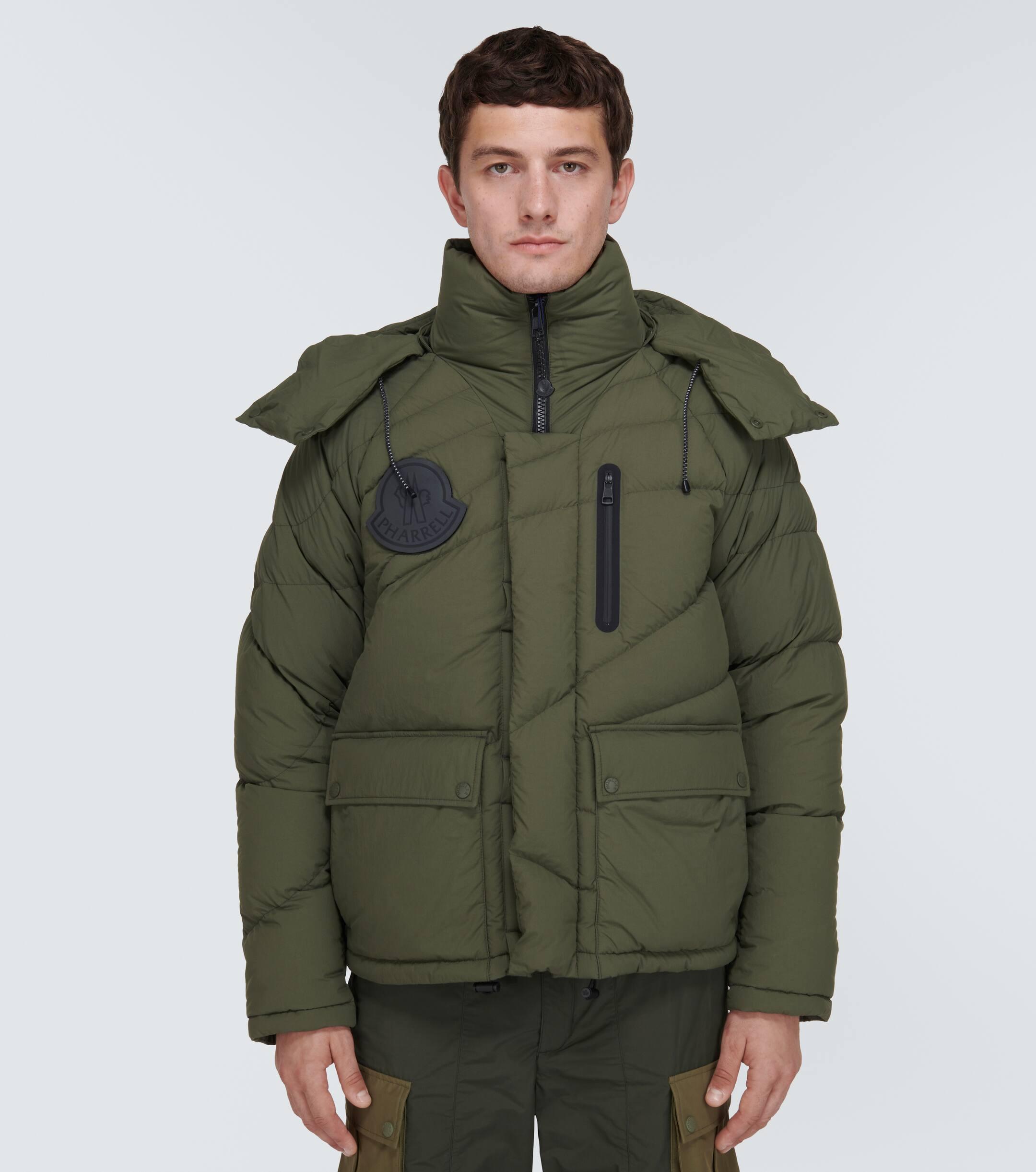 Moncler Genius X Pharrell Williams Chestnut Down Jacket in Green