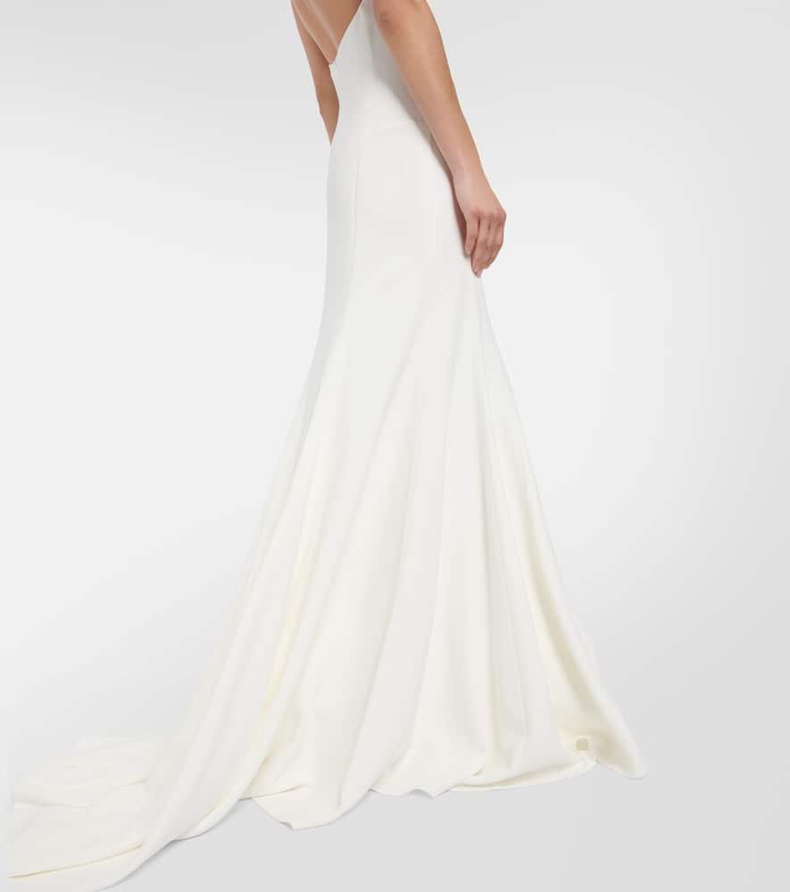 Stella McCartney Bridal Embellished Halterneck Gown in White | Lyst