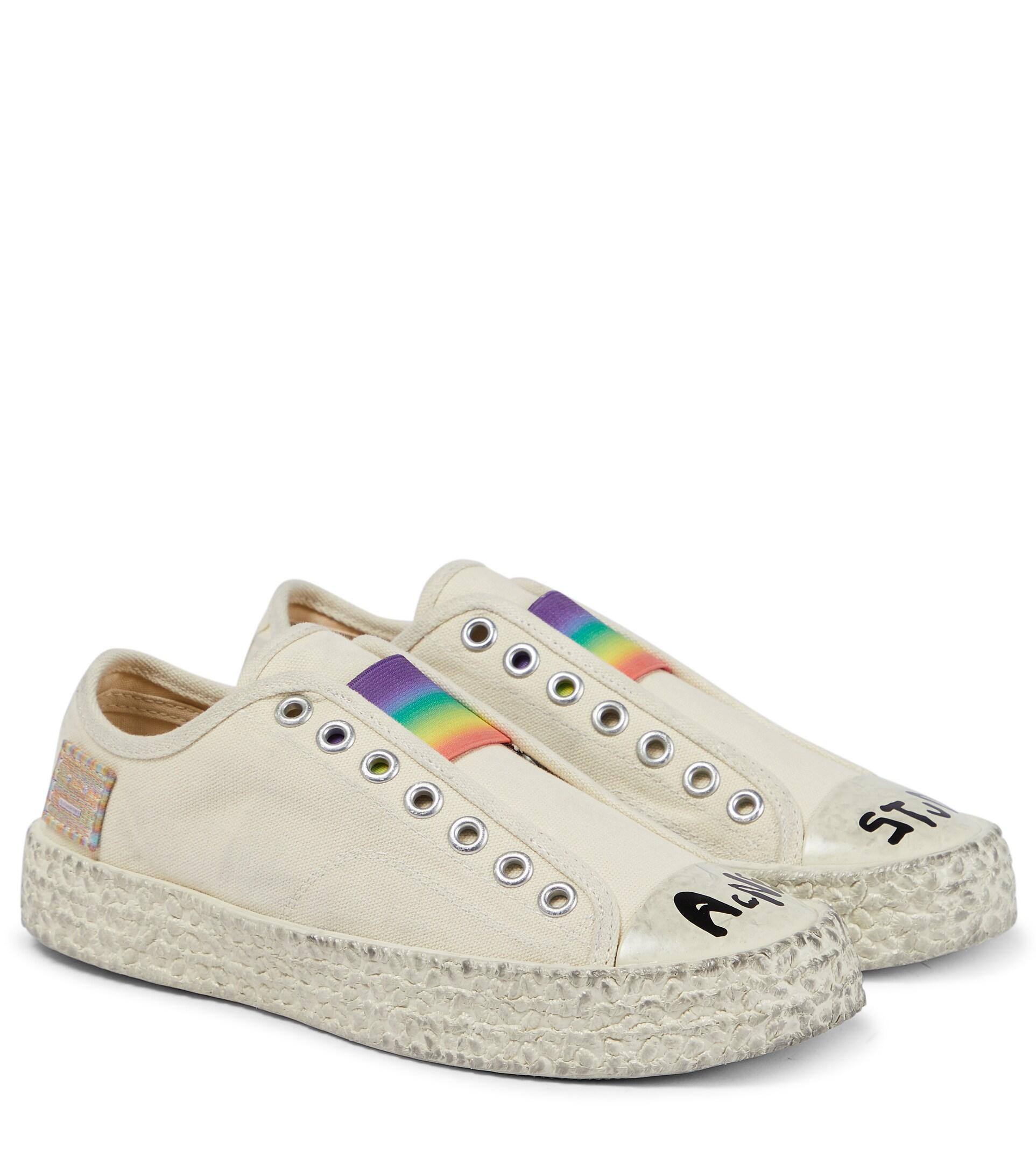 Acne Studios Face Canvas Sneakers in 