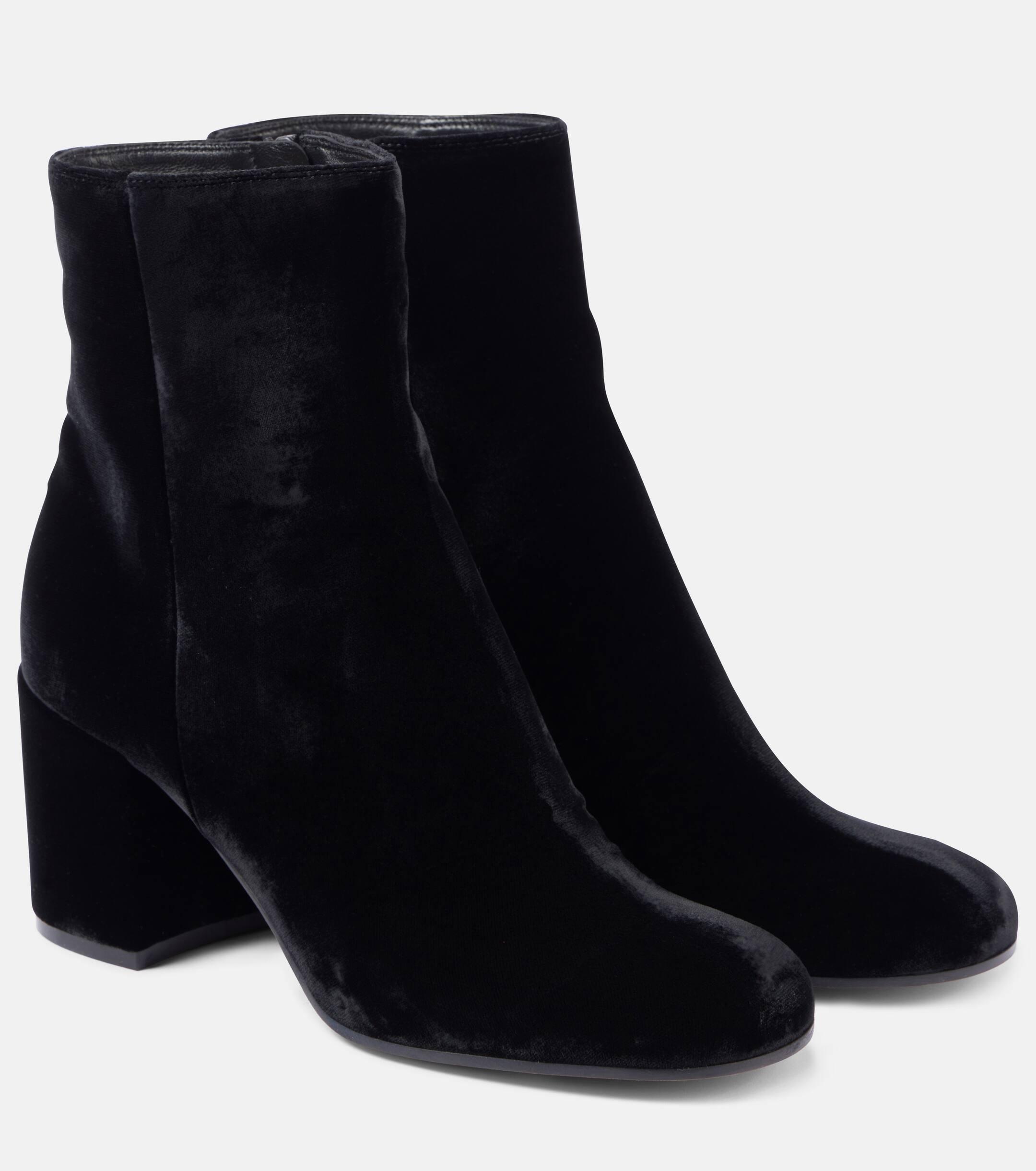 Velvet booties new arrivals