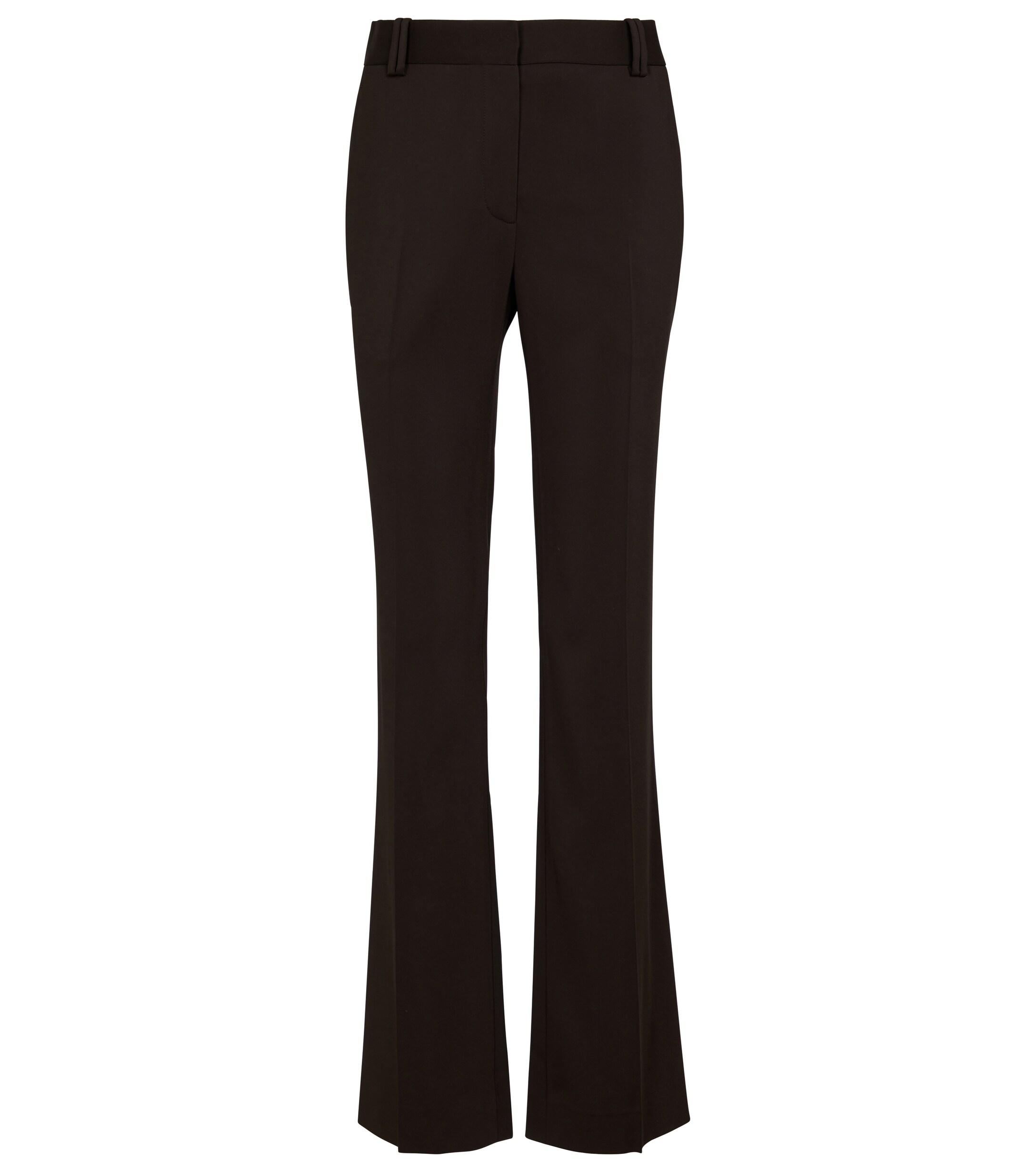 Slacks and Chinos Slacks and Chinos The Row Trousers The Row Synthetic Tezza High-rise Twill Pants in Brown Womens Trousers Black 