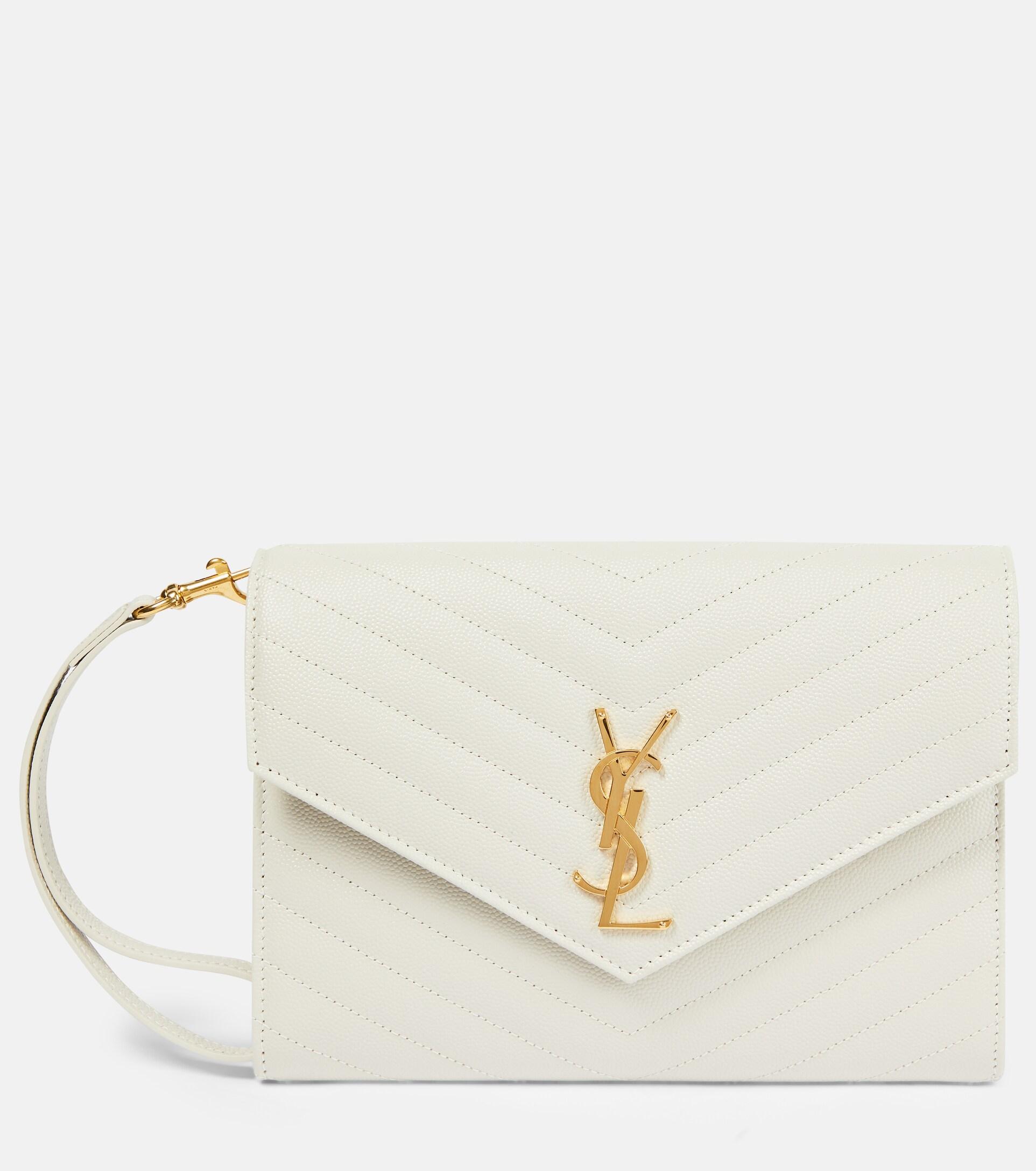 UPTOWN pouch in CROCODILE-EMBOSSED shiny leather | Saint Laurent | YSL.com