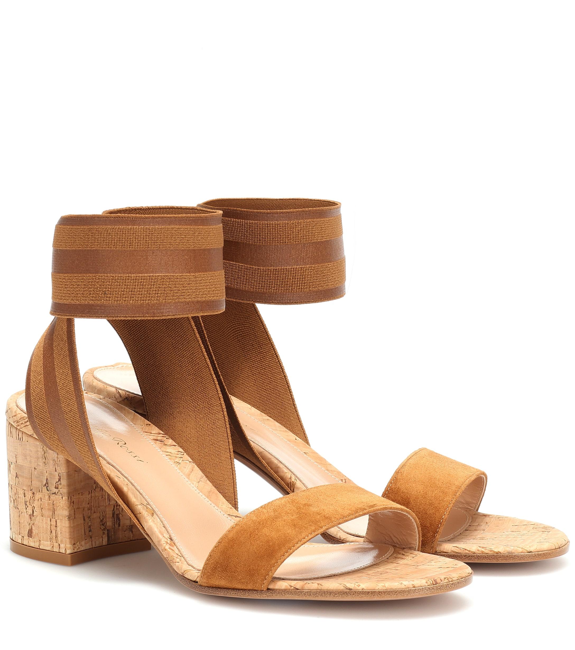 gianvito rossi bilbao leather slingback sandals