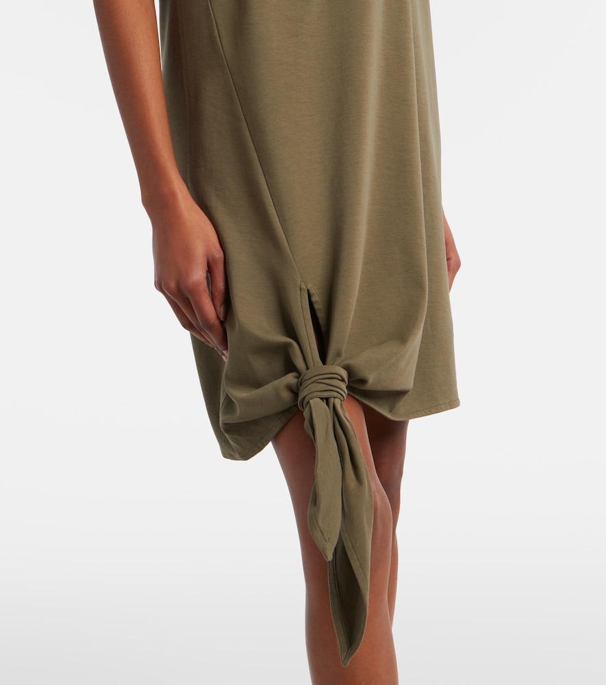 hunter green skater dress Cami Knot Waist Maxi Dress