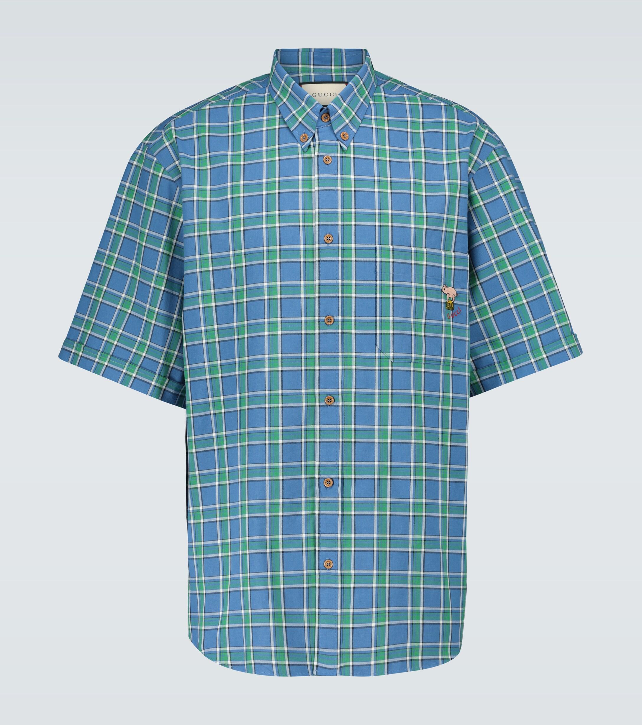 gucci checkered shirt