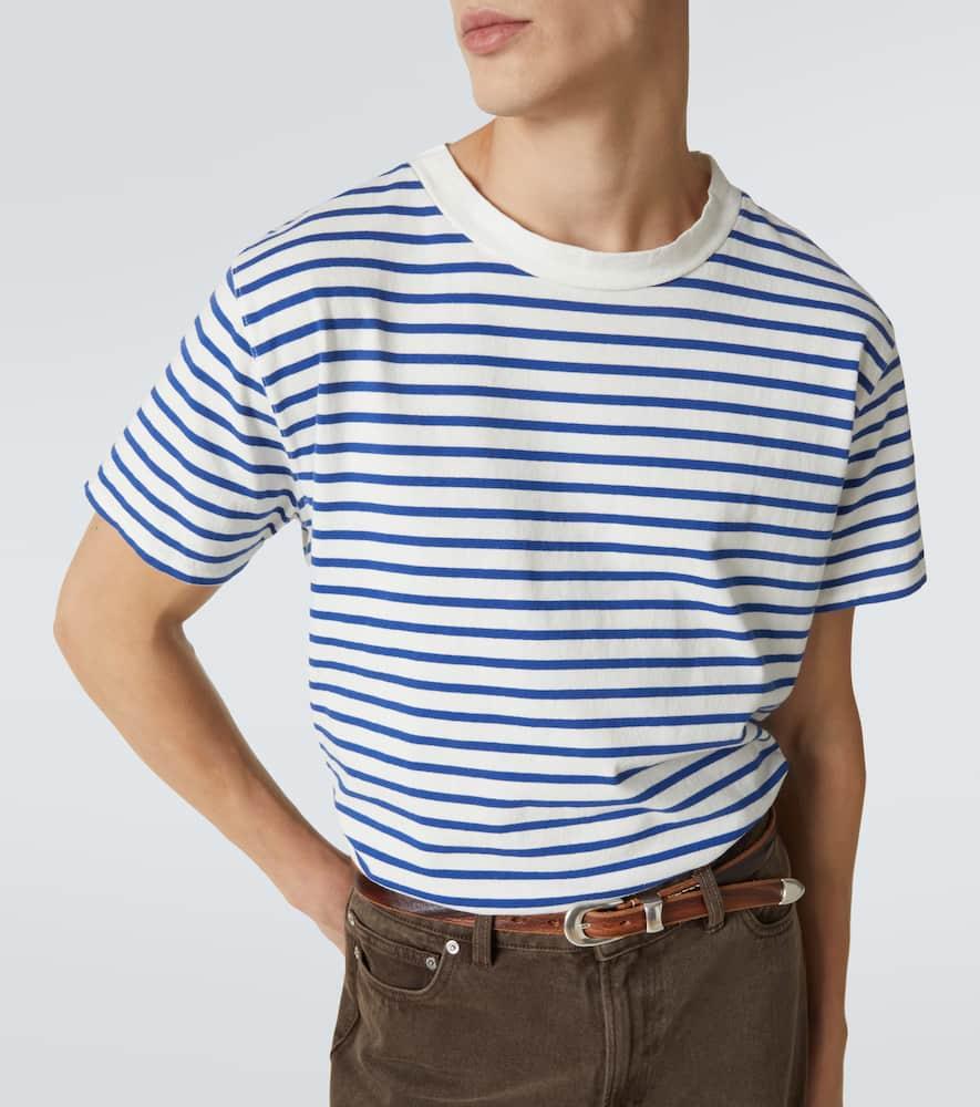 Our Legacy Bliss Striped Cotton T-Shirt in Blue for Men | Lyst