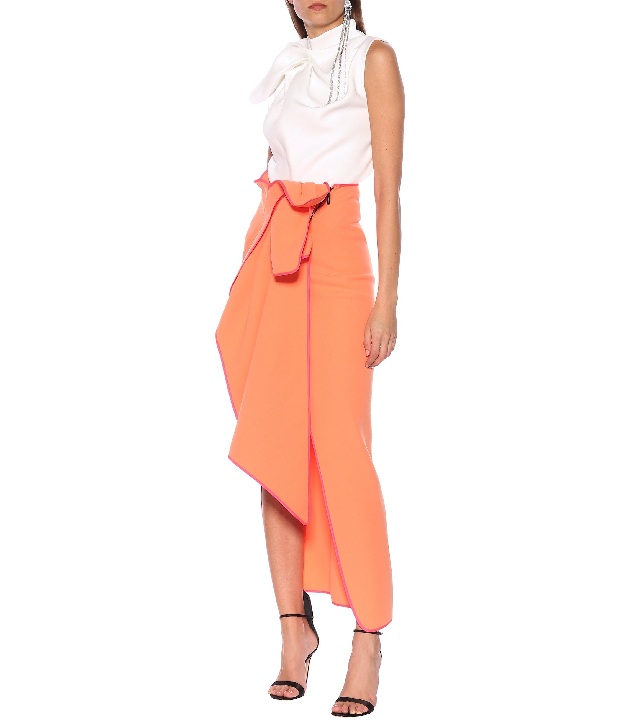 Maticevski Ephemeral Maxi Skirt in Coral (Orange) - Lyst