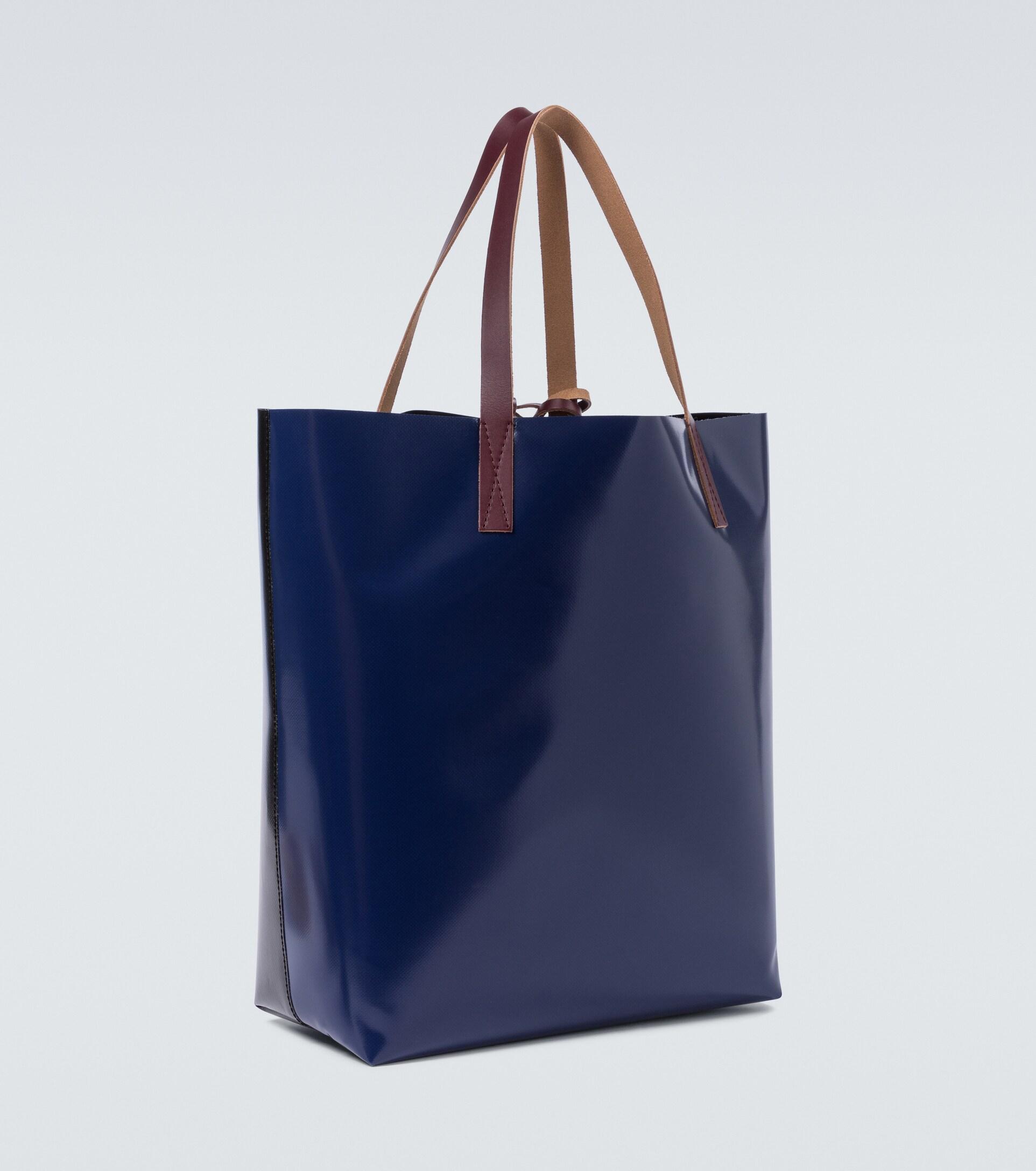 Marni Pvc Tote Bag With Logo in Black for Men | Lyst