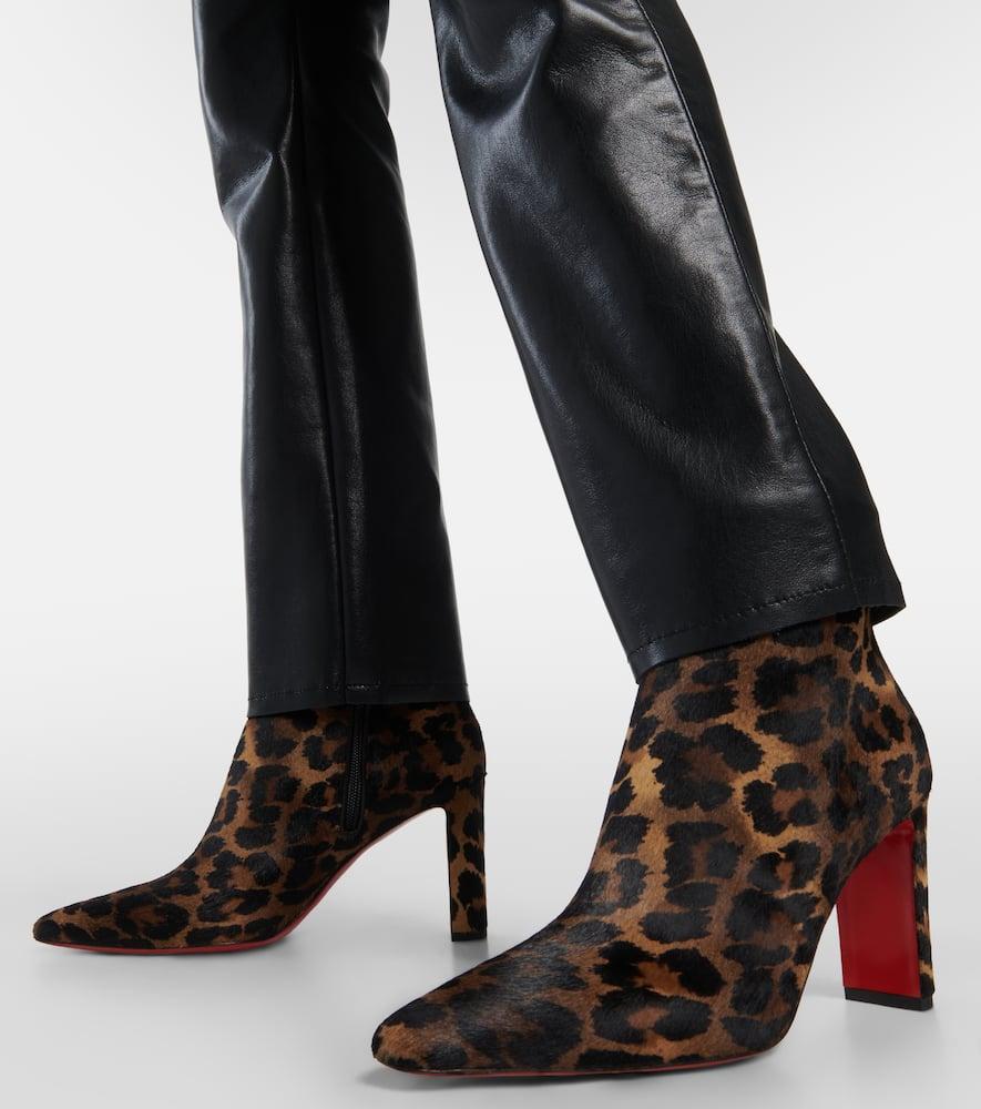 Christian louboutin leopard boots sales