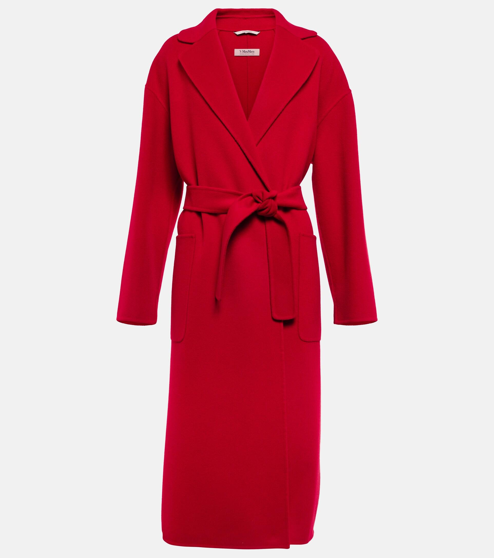 Max Mara Nina Wool Coat in Red | Lyst