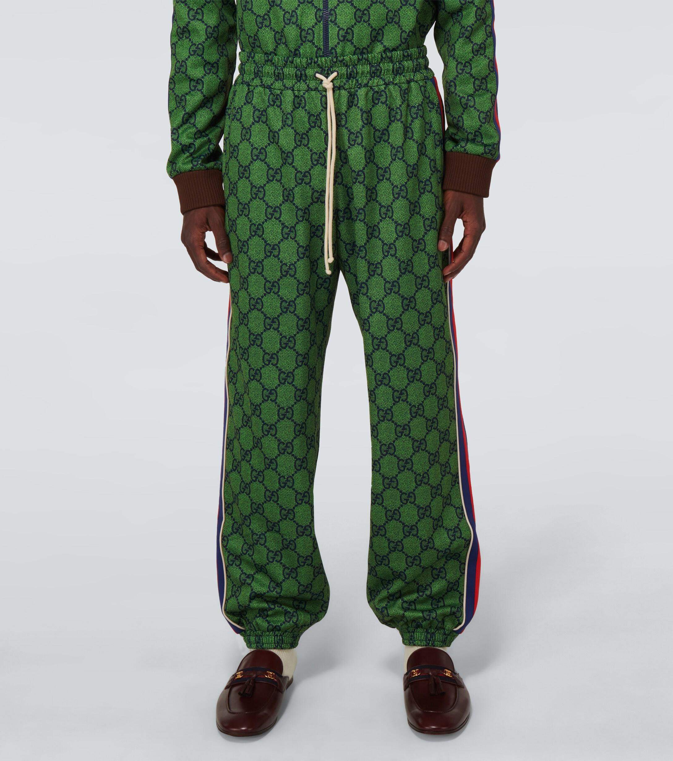 Gucci Jogginghose GG aus Jersey in Grun fur Herren Lyst AT