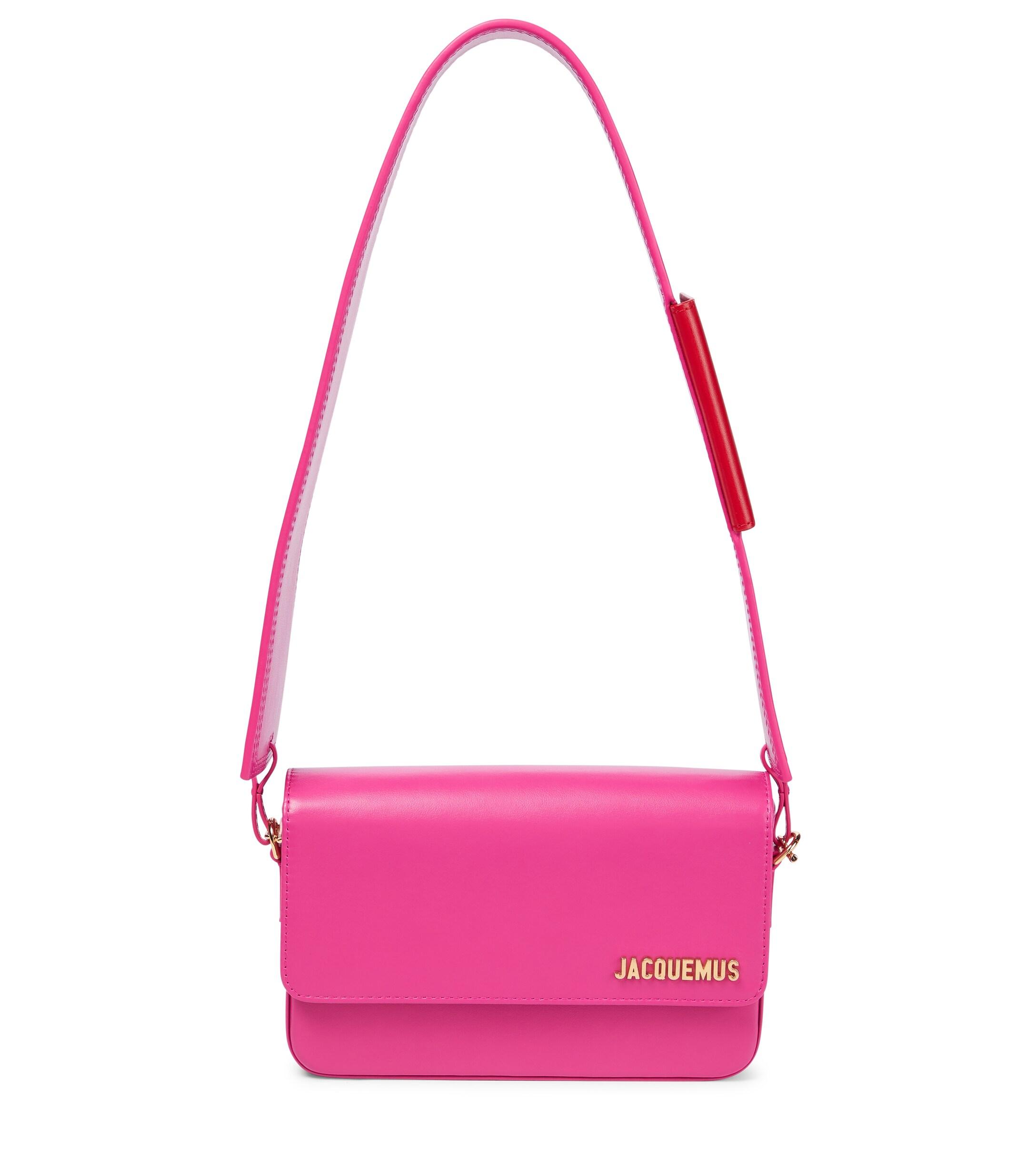 Jacquemus Le Carinu Leather Shoulder Bag in Pink | Lyst UK