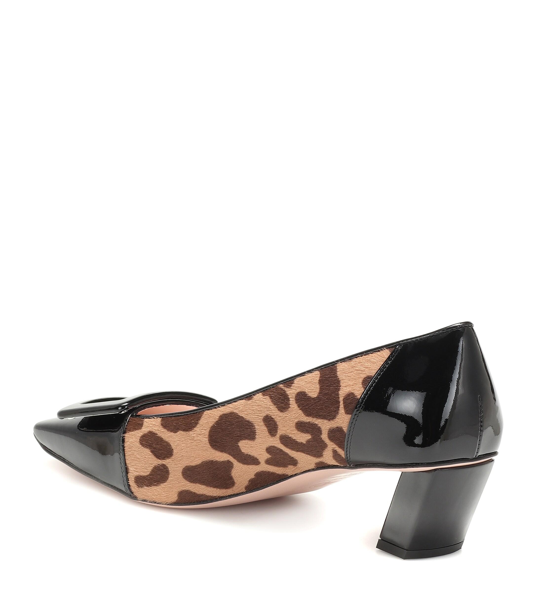 roger vivier leopard flats