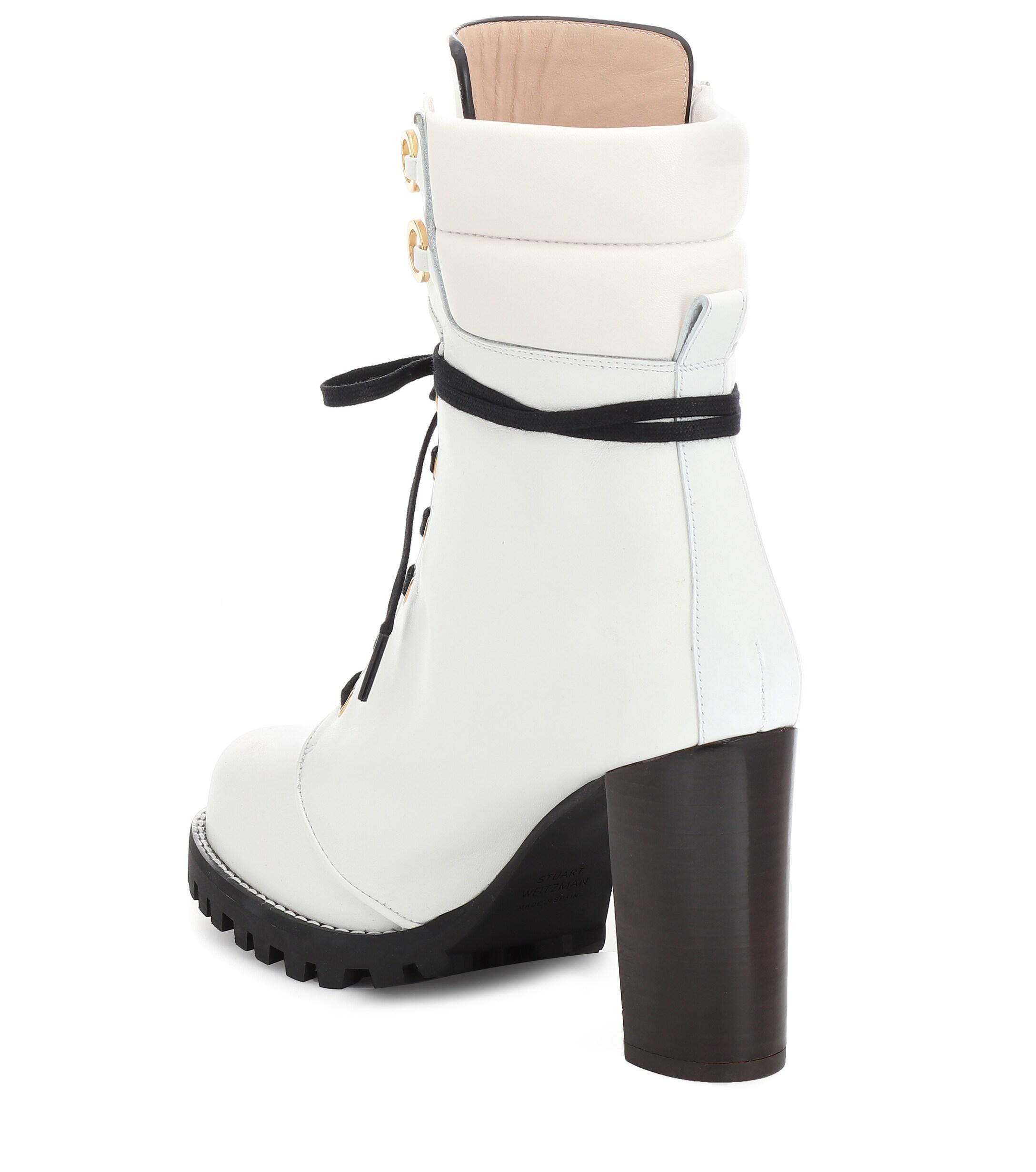 stuart weitzman white boots