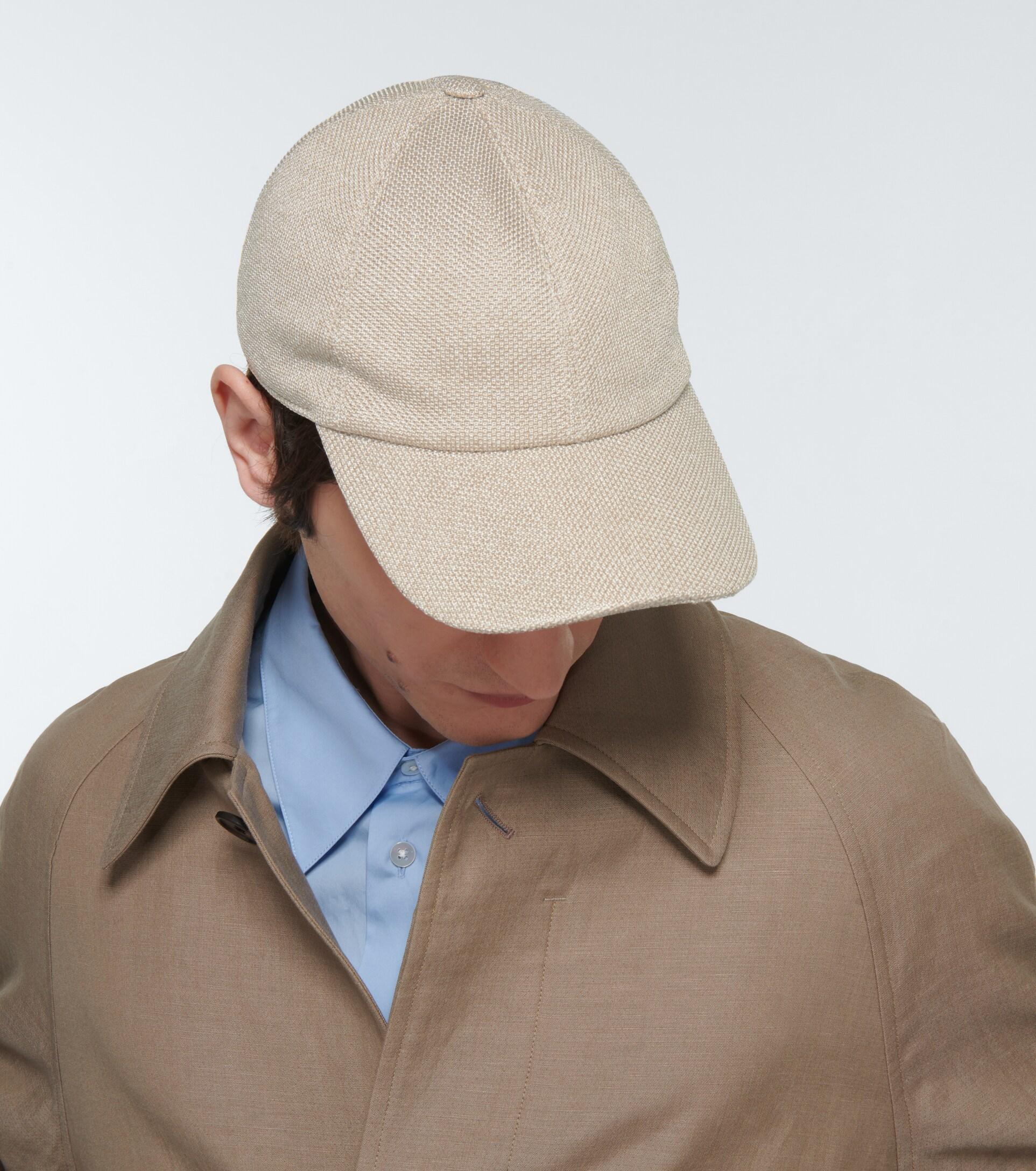 The Row Caspian Silk Baseball Cap in Natural for Men | Lyst