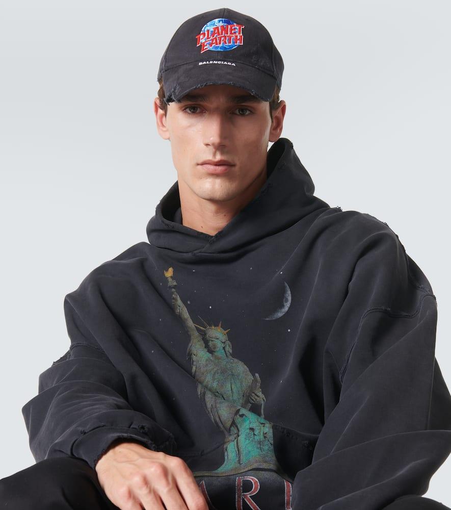 Balenciaga Planet Earth Baseball Cap in Blue for Men | Lyst