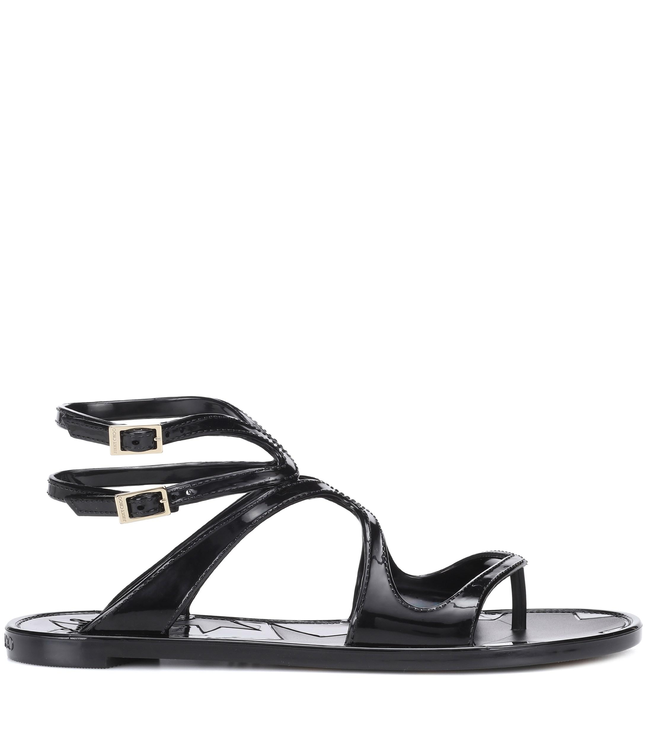 jimmy choo lance jelly sandals