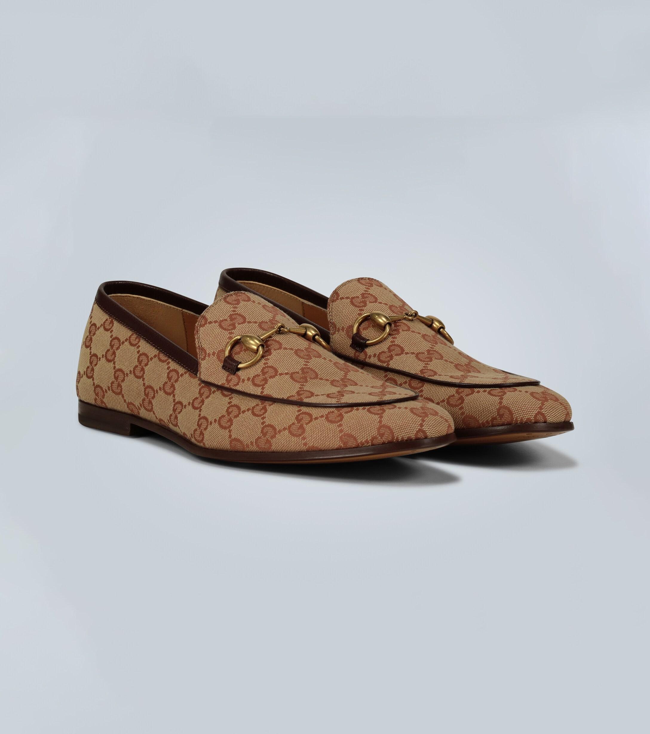 gucci men's canvas loafers