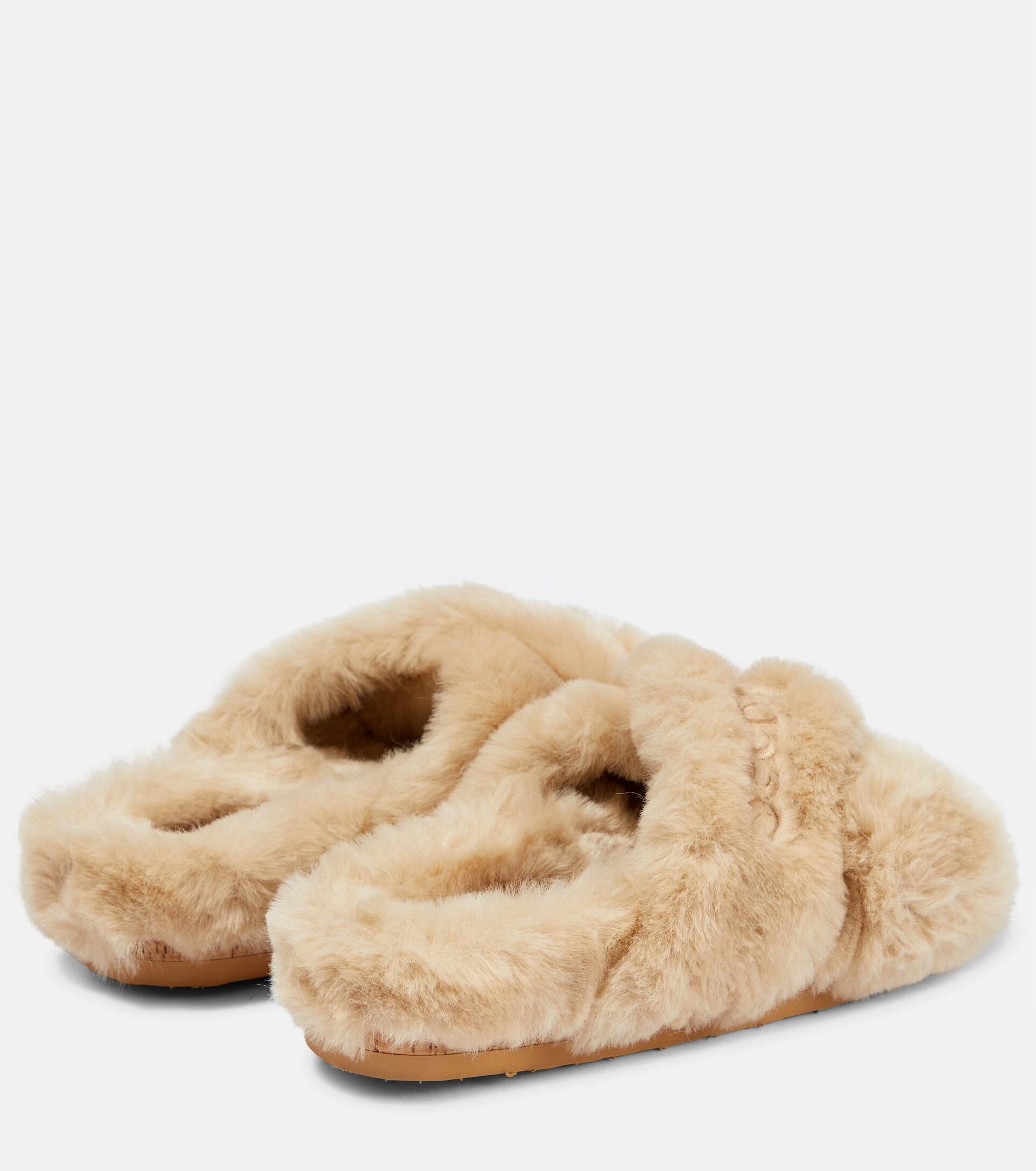 Chloé Kerenn Fur Slides - Farfetch