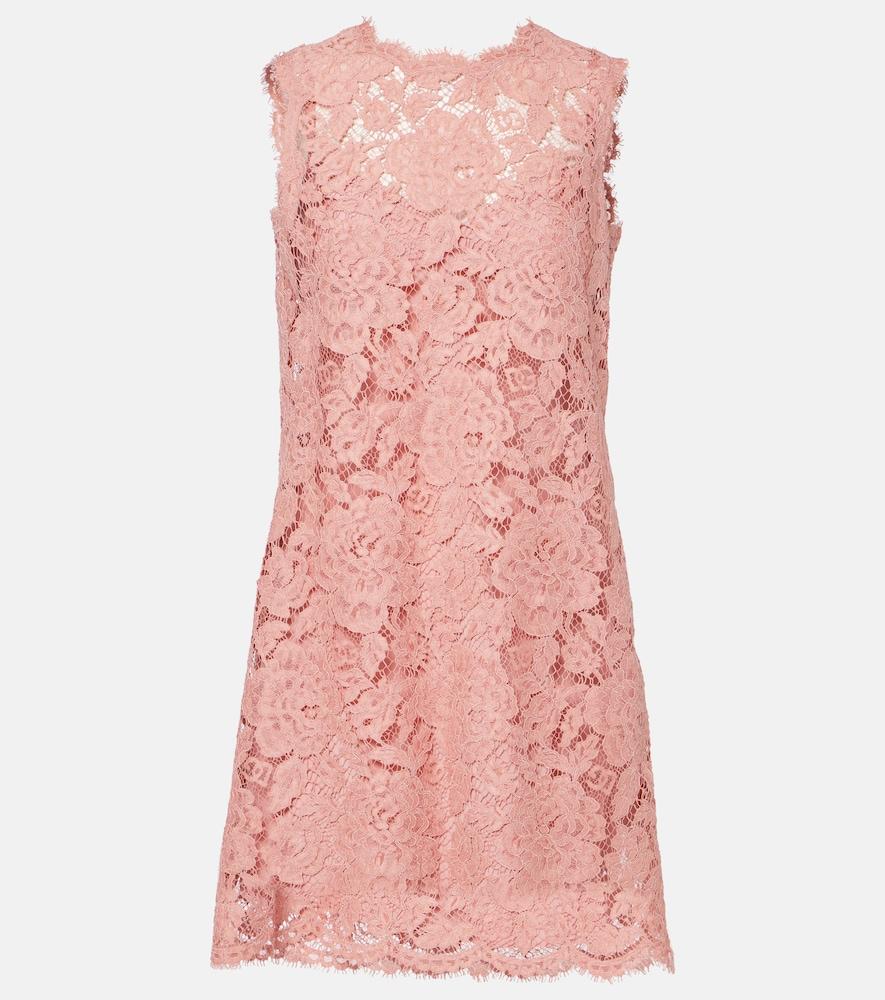 chinese dress ladies Dolce & Gabbana Crystal Embellished Lace Dress main image 1