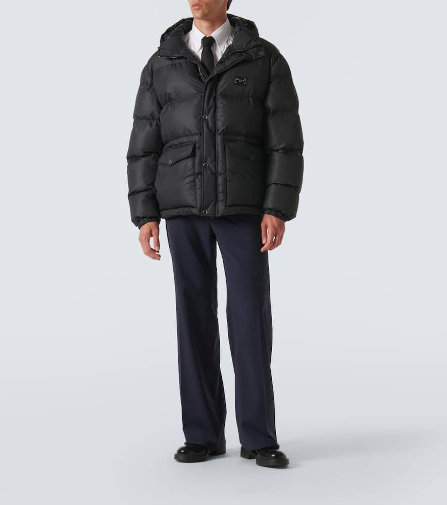 Dolce & Gabbana Logo Puffer Jacket in Black for Men | Lyst UK