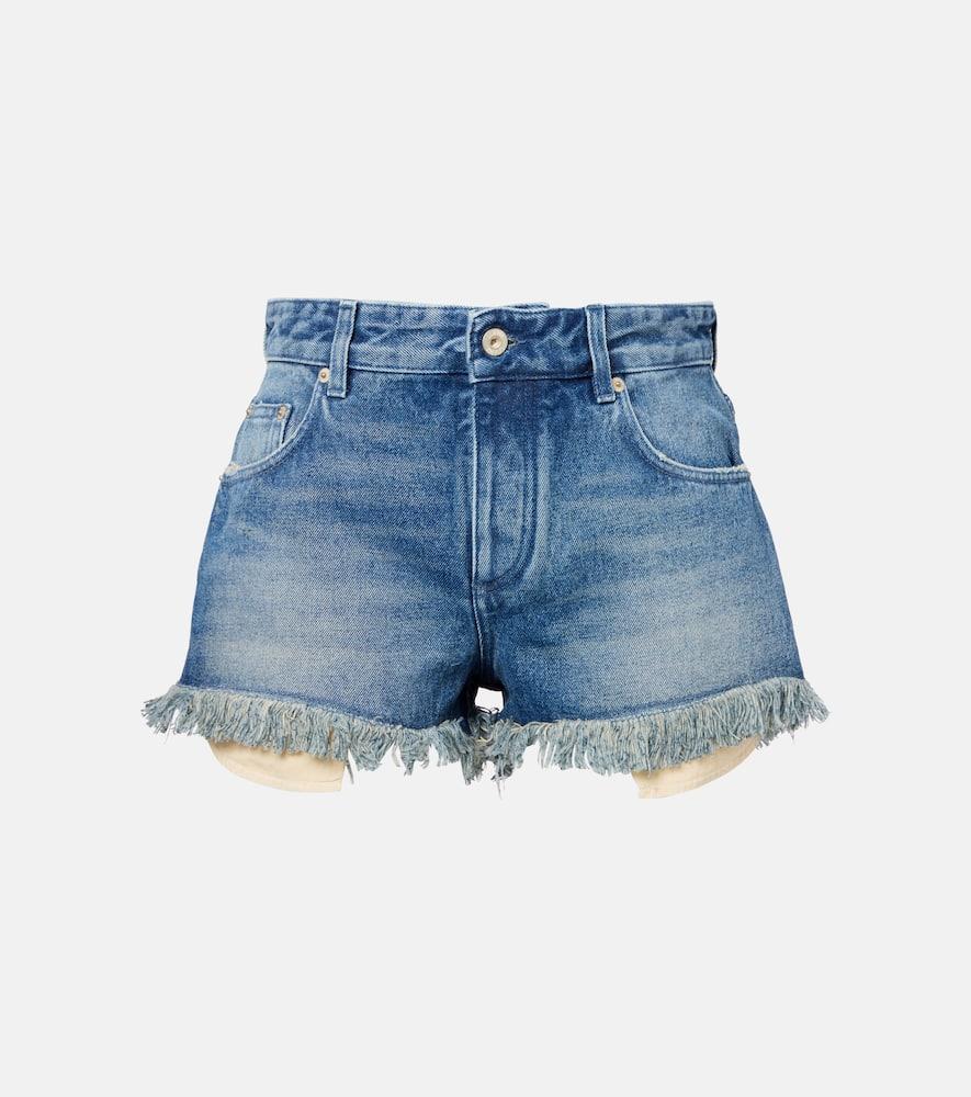 【LOEWE】 Paula's Ibiza printed denim shorts Shop Loewe - LOEWE x Paula's Ibiza Printed Denim Shorts