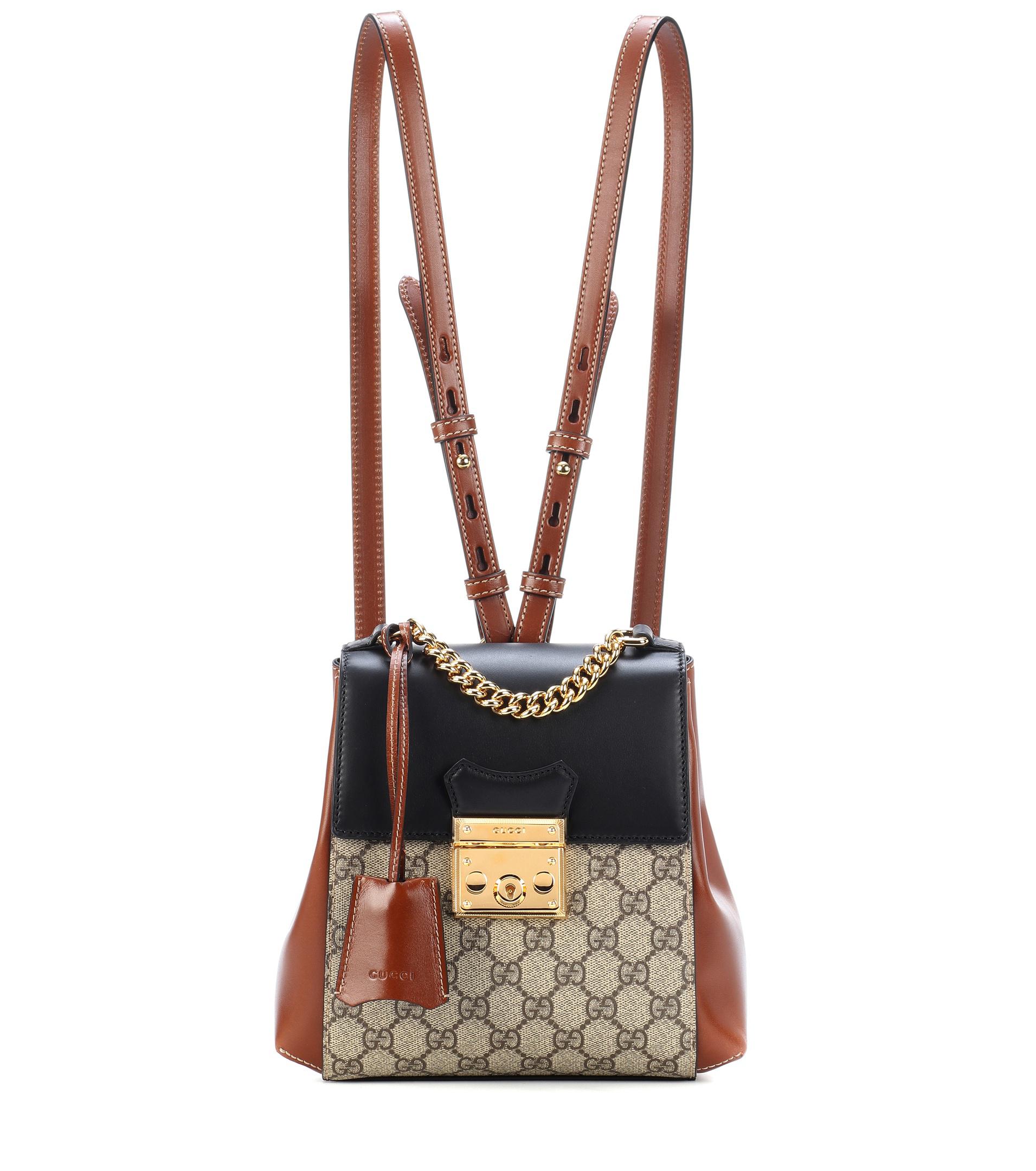 Zaino Padlock in GG Supreme e pelleGucci in Pelle di colore Marrone | Lyst