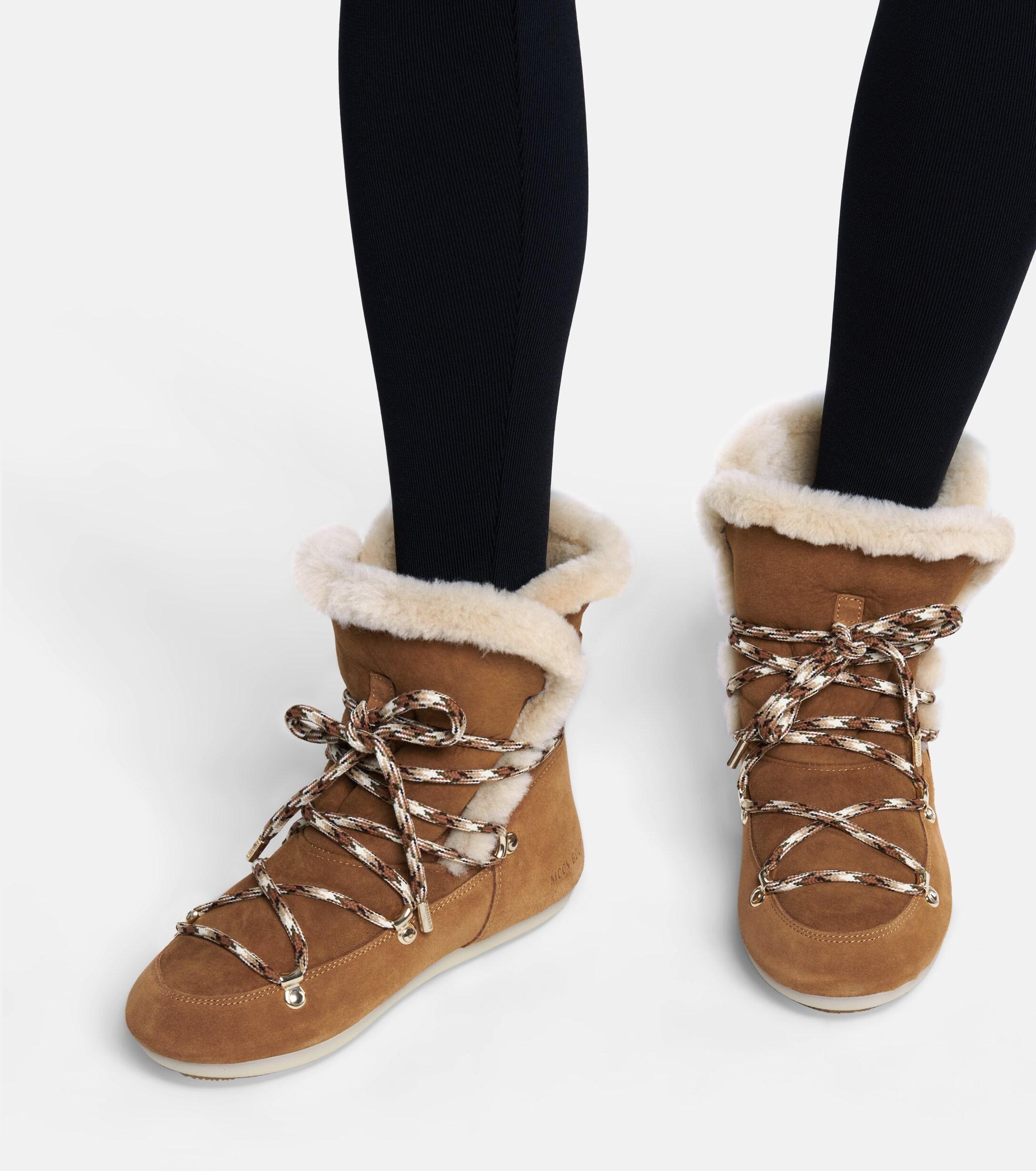 moon boot suede