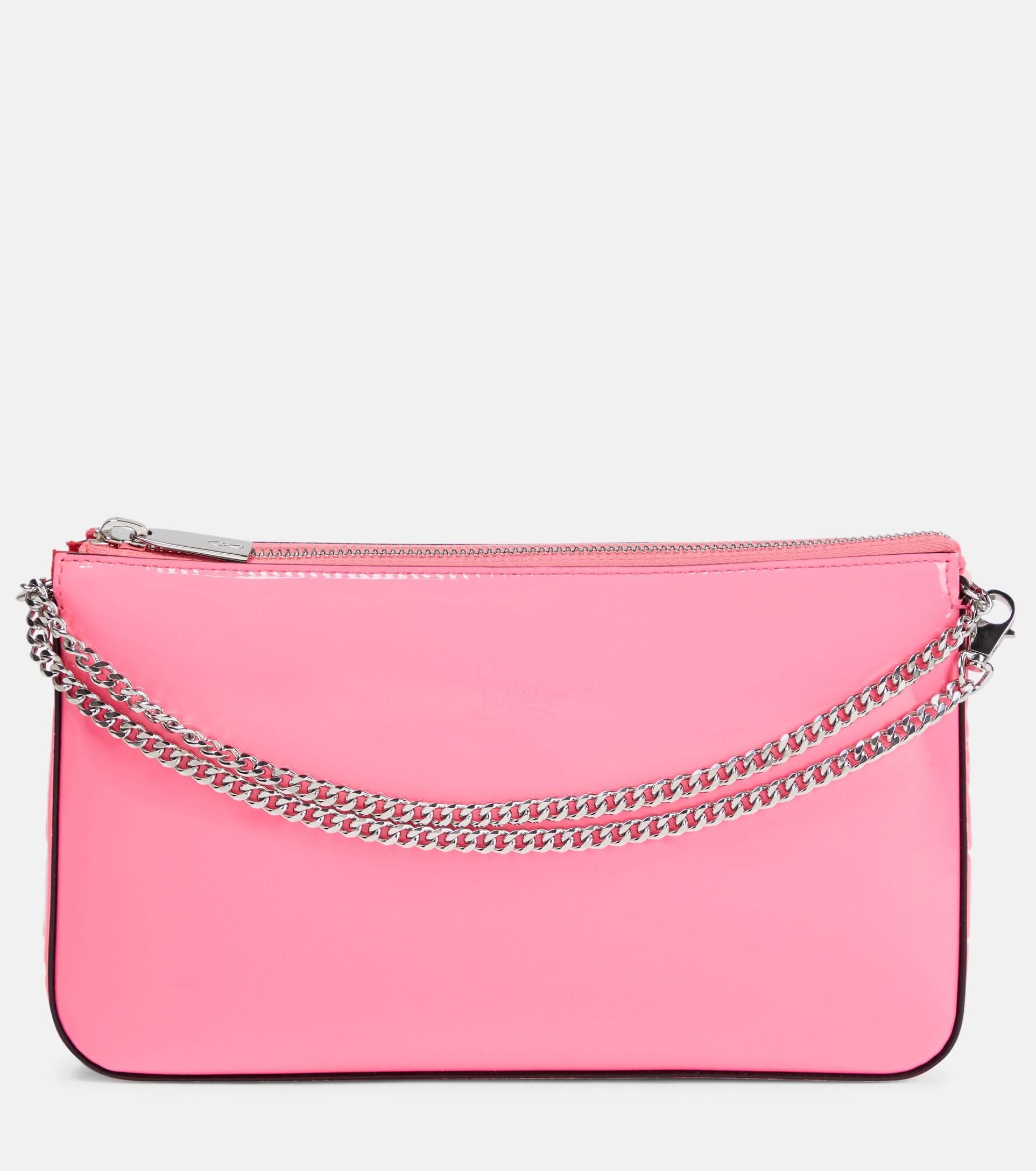 Sweet charity patent leather crossbody bag Christian Louboutin Pink in  Patent leather - 32318880
