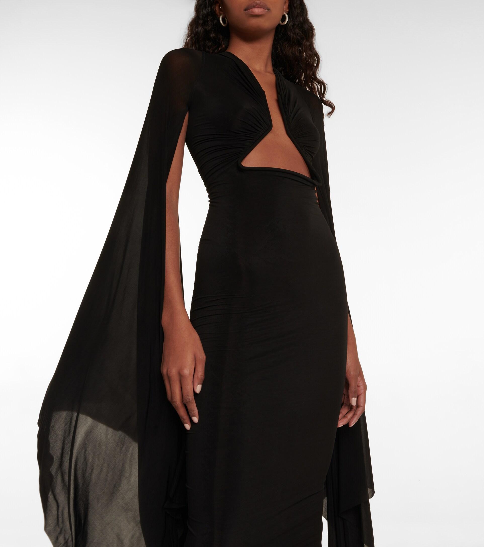 Rick Owens Cutout Gown in Black | Lyst