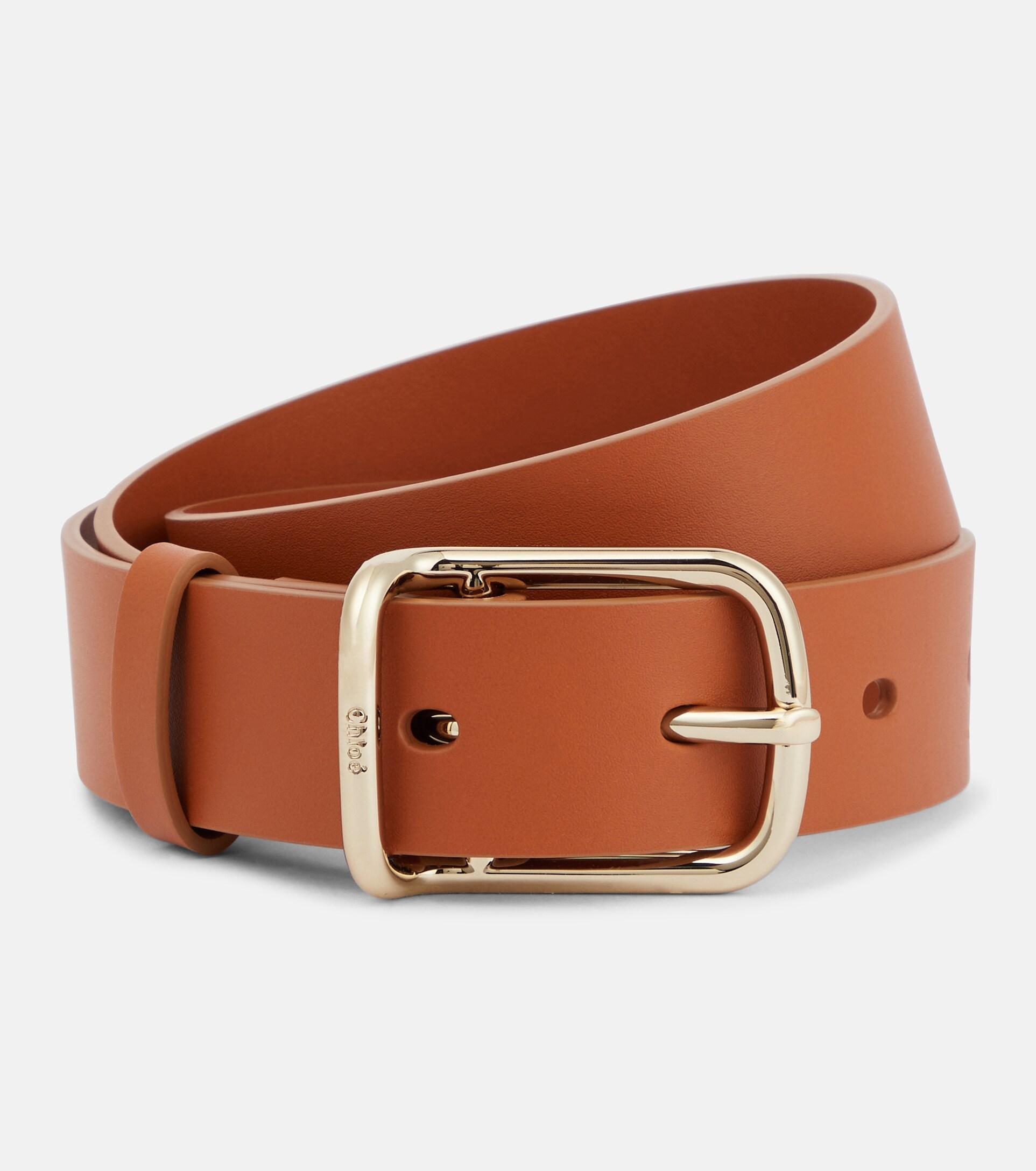 Chloé Leather Belt in Brown | Lyst
