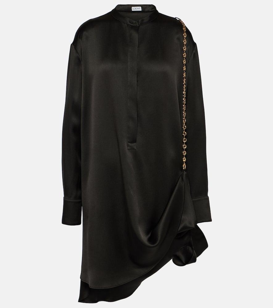 Loewe Shirt Dress in Black | Lyst Canada
