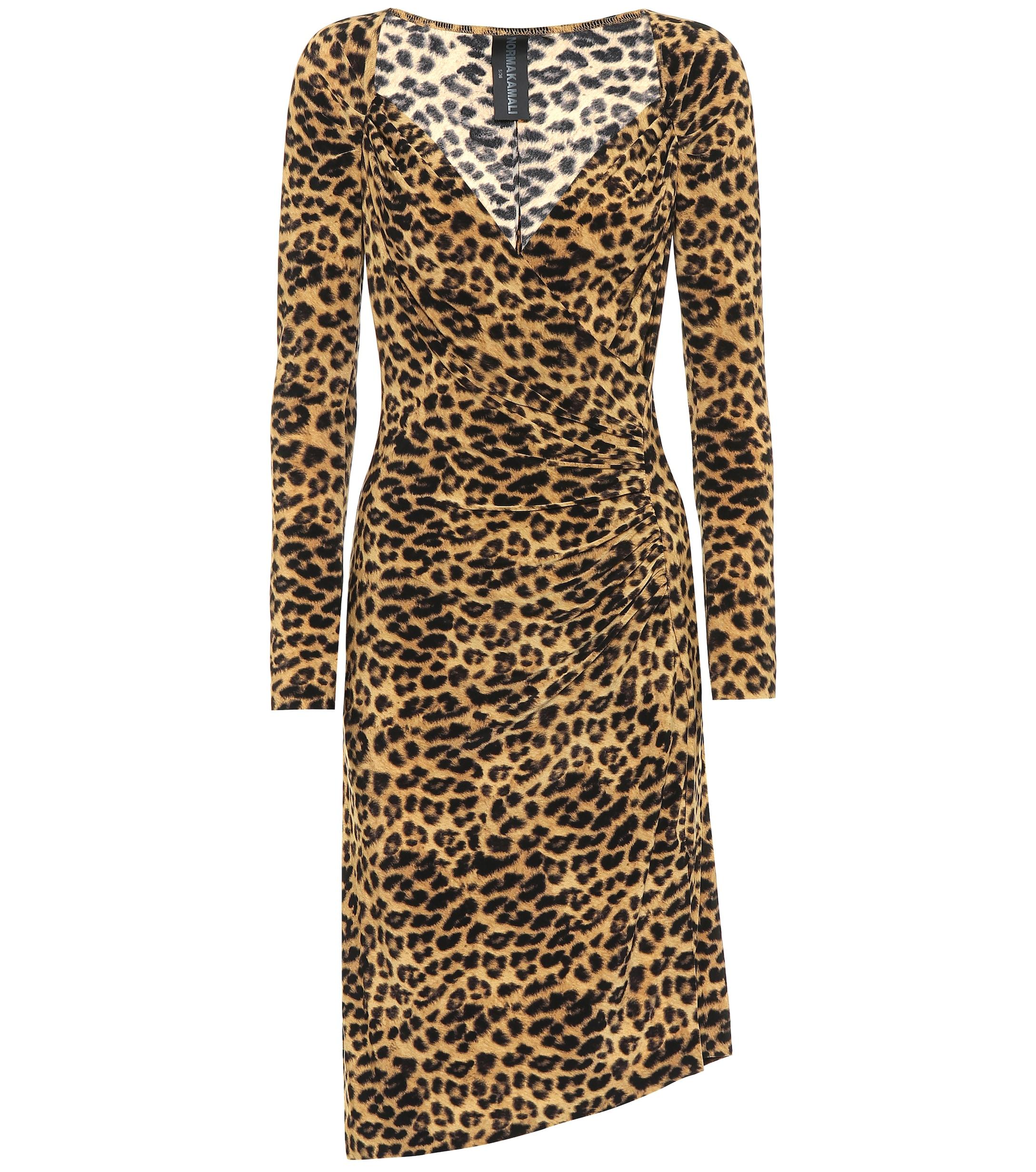 Kleid Leoprint Midi