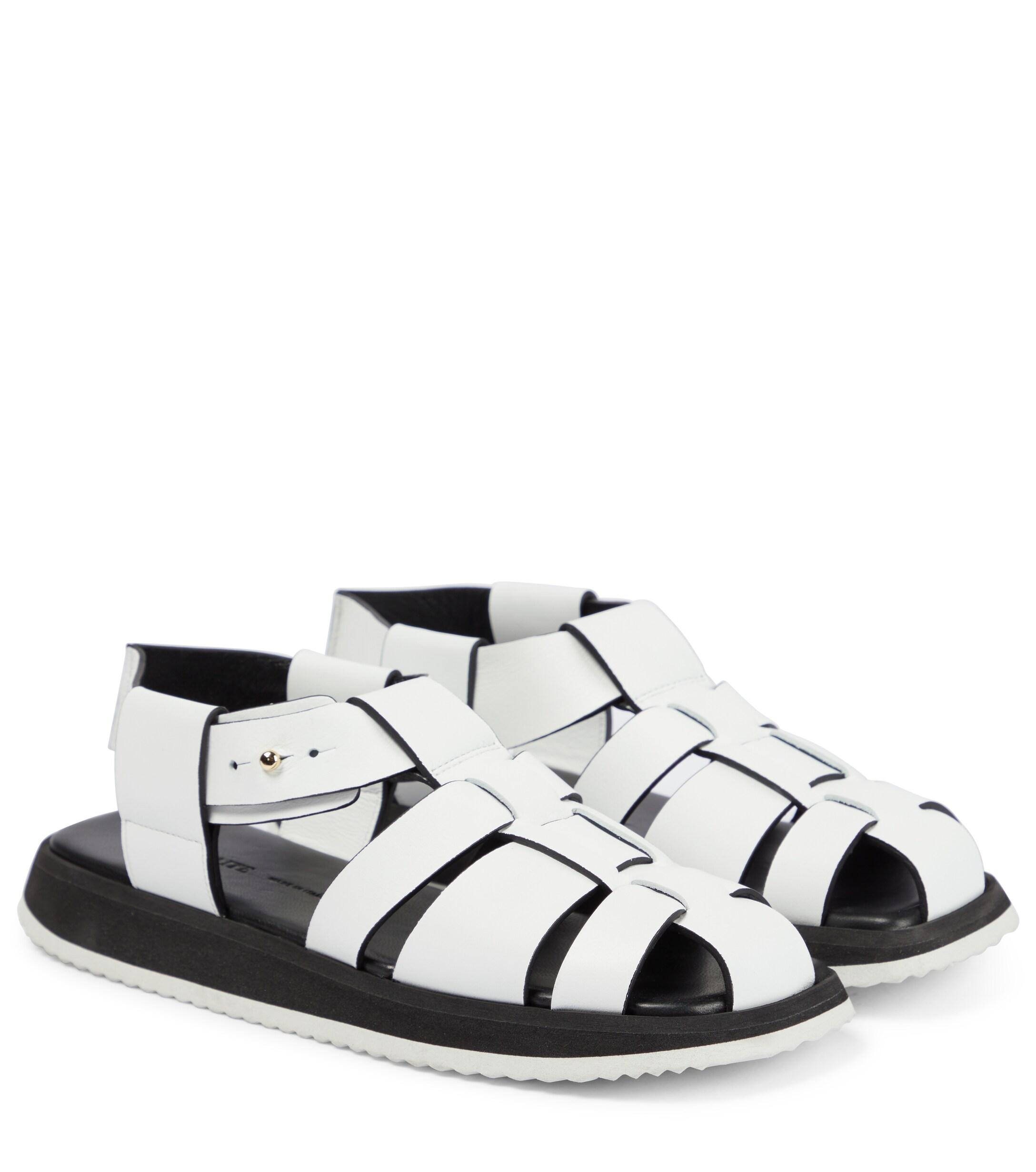 white leather dress sandals