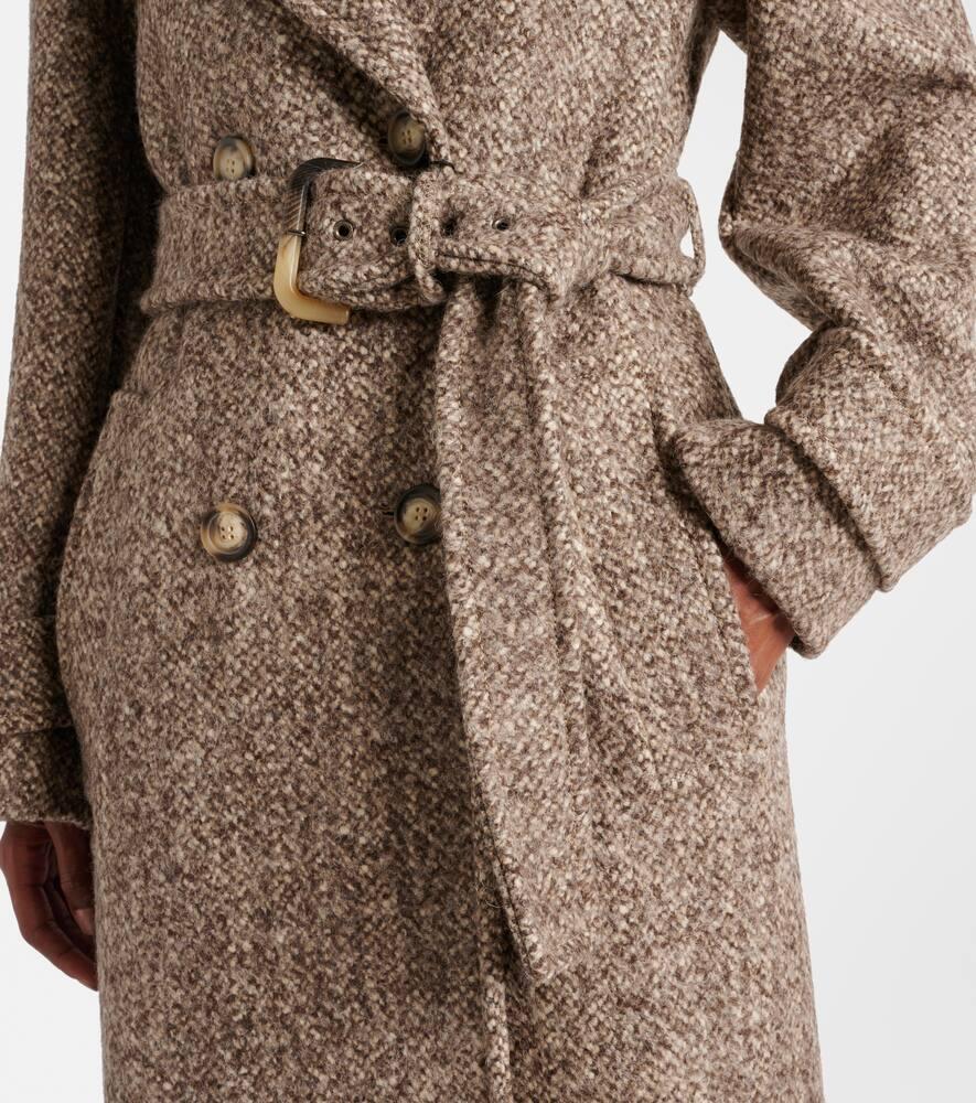コート SPORTMAX Melange Brown Wool Blend Denaro Coat SportMax Melange Brown Wool Blend Denaro Coat Sportmax