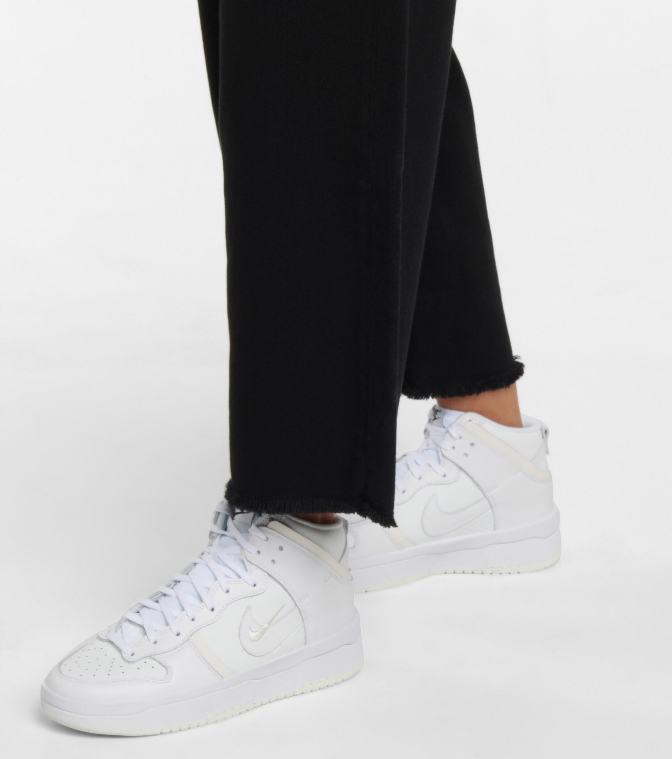 Nike Dunk High Rebel Leather Sneakers in White | Lyst