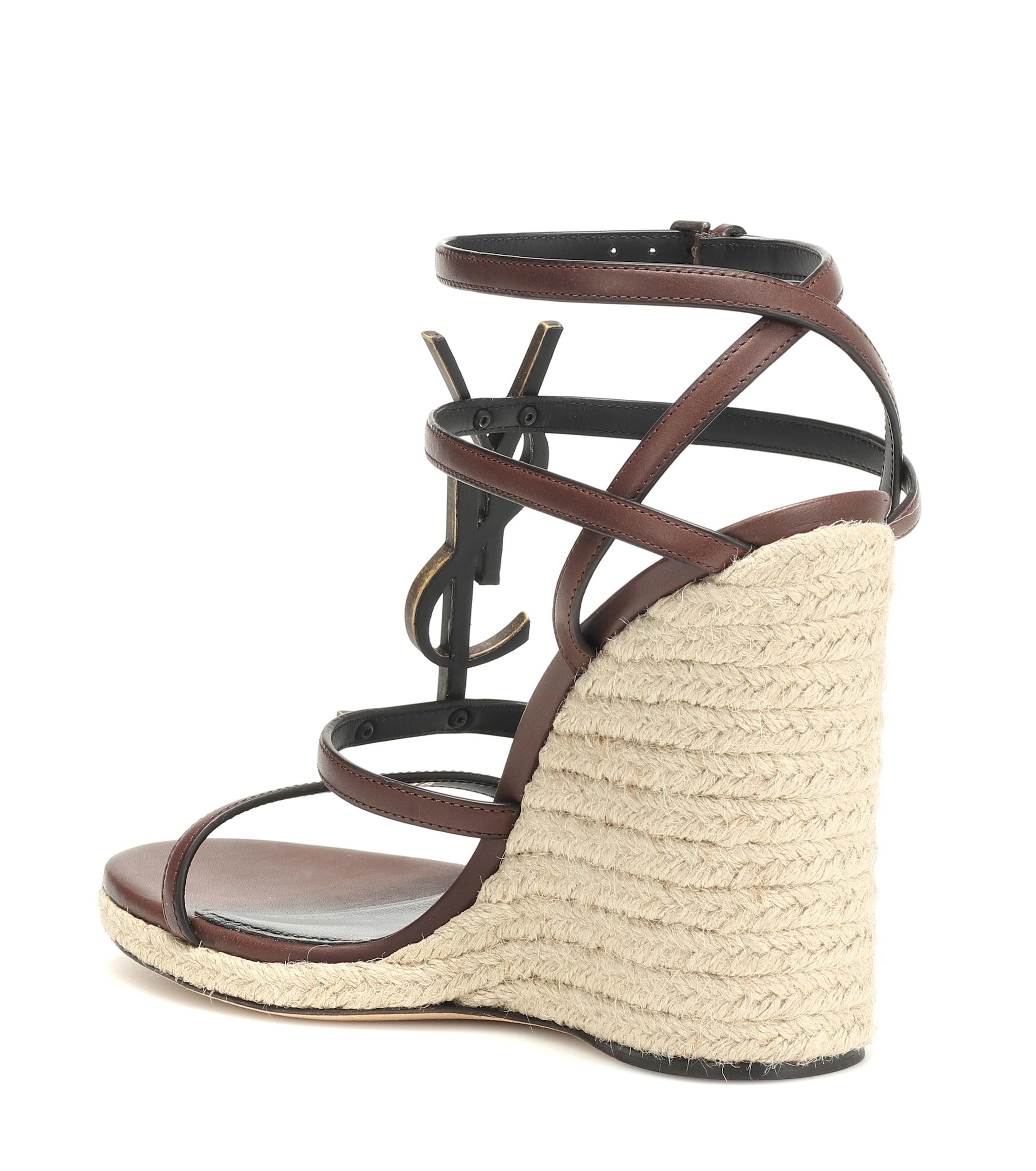 saint laurent wedge shoes