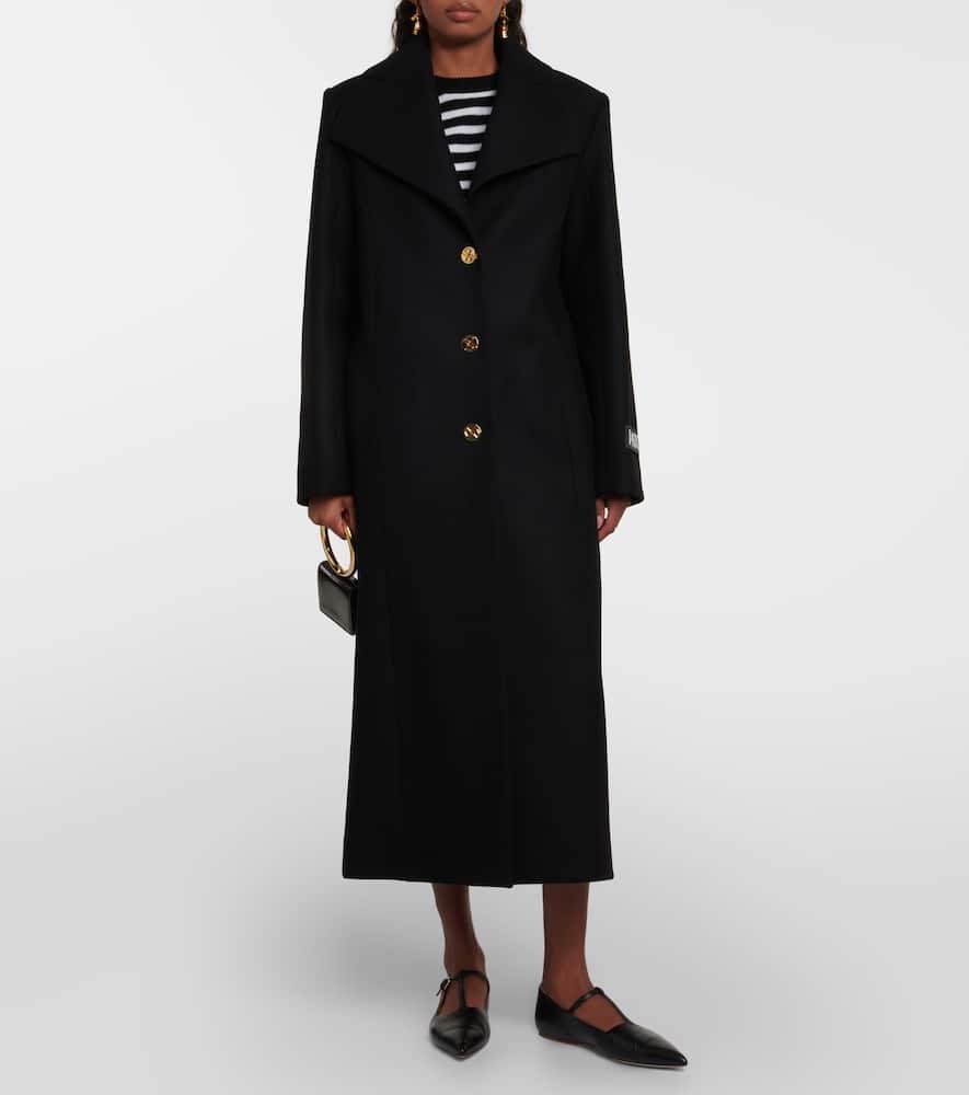 Patou belted single-breasted trench coat - Black