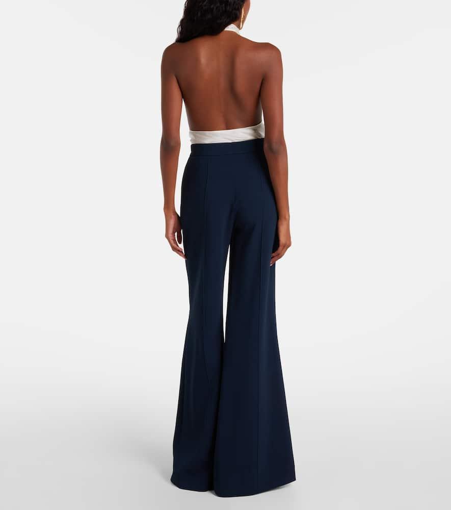 パンツ ELIE SAAB WIDE-LEG TROUSERS IN CREPE DE CHINE Elie Saab Wide-leg and palazzo pants for Women | Online Sale