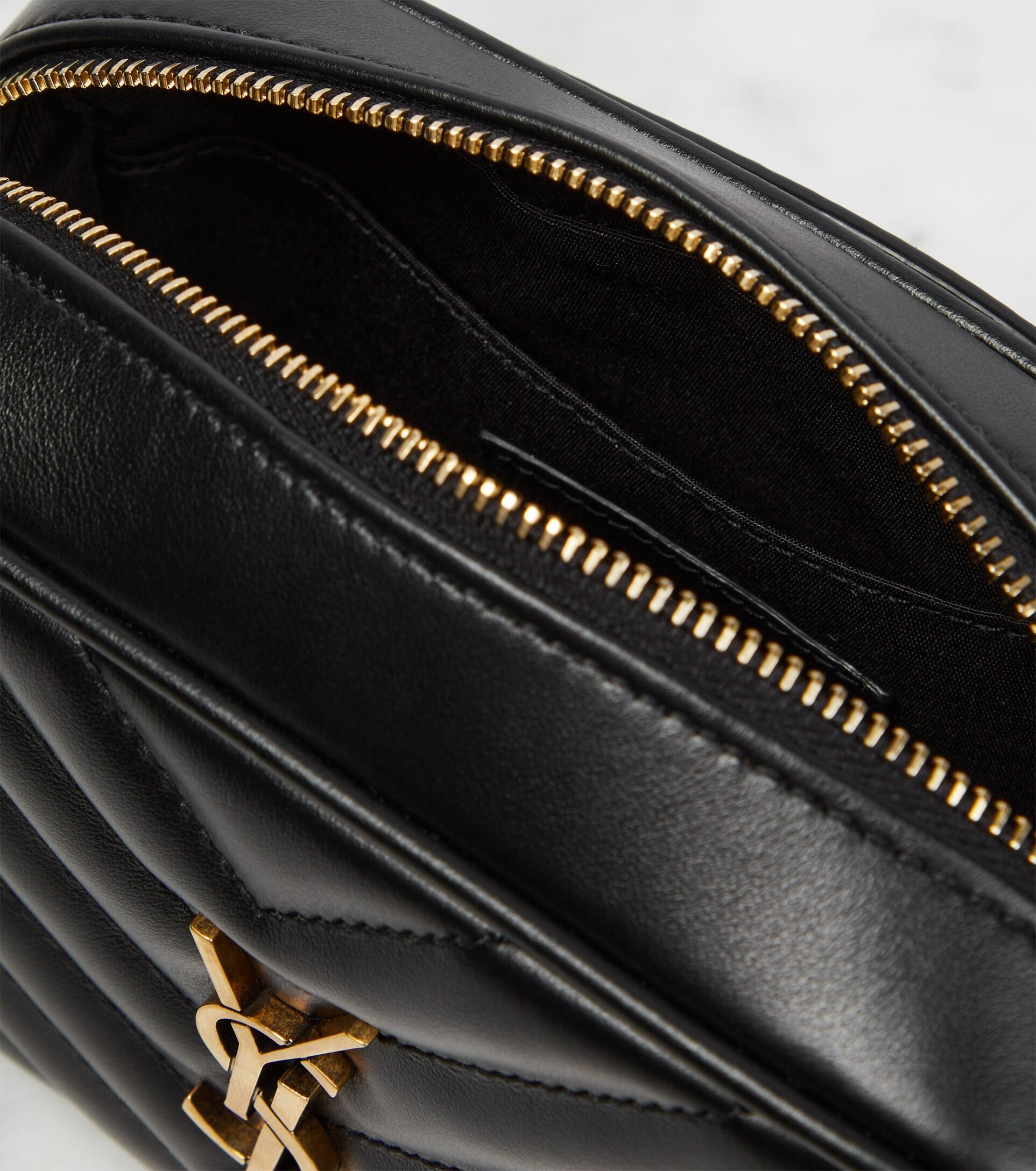 Saint Laurent Quilted Leather Lou Lou Belt Bag - Black Waist Bags, Handbags  - SNT64483