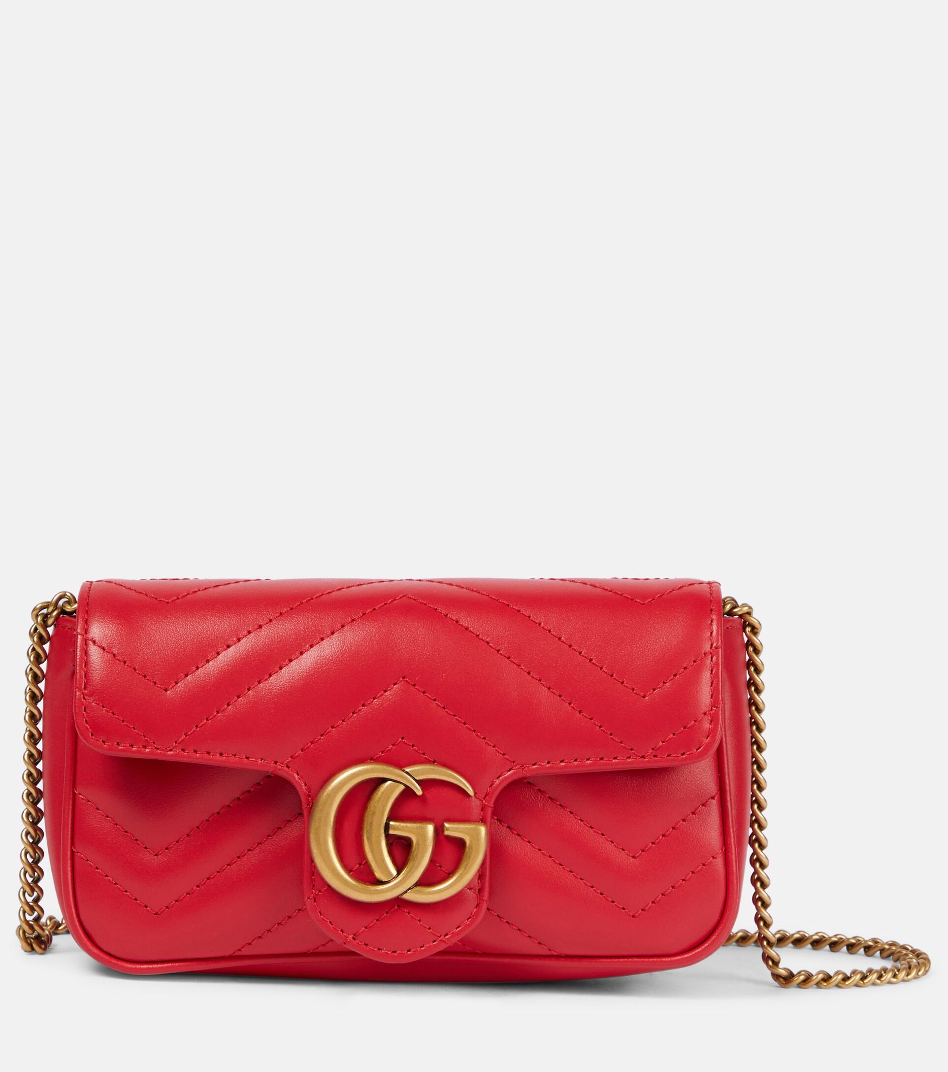 Gucci Shoulder Bags in Red | Lyst