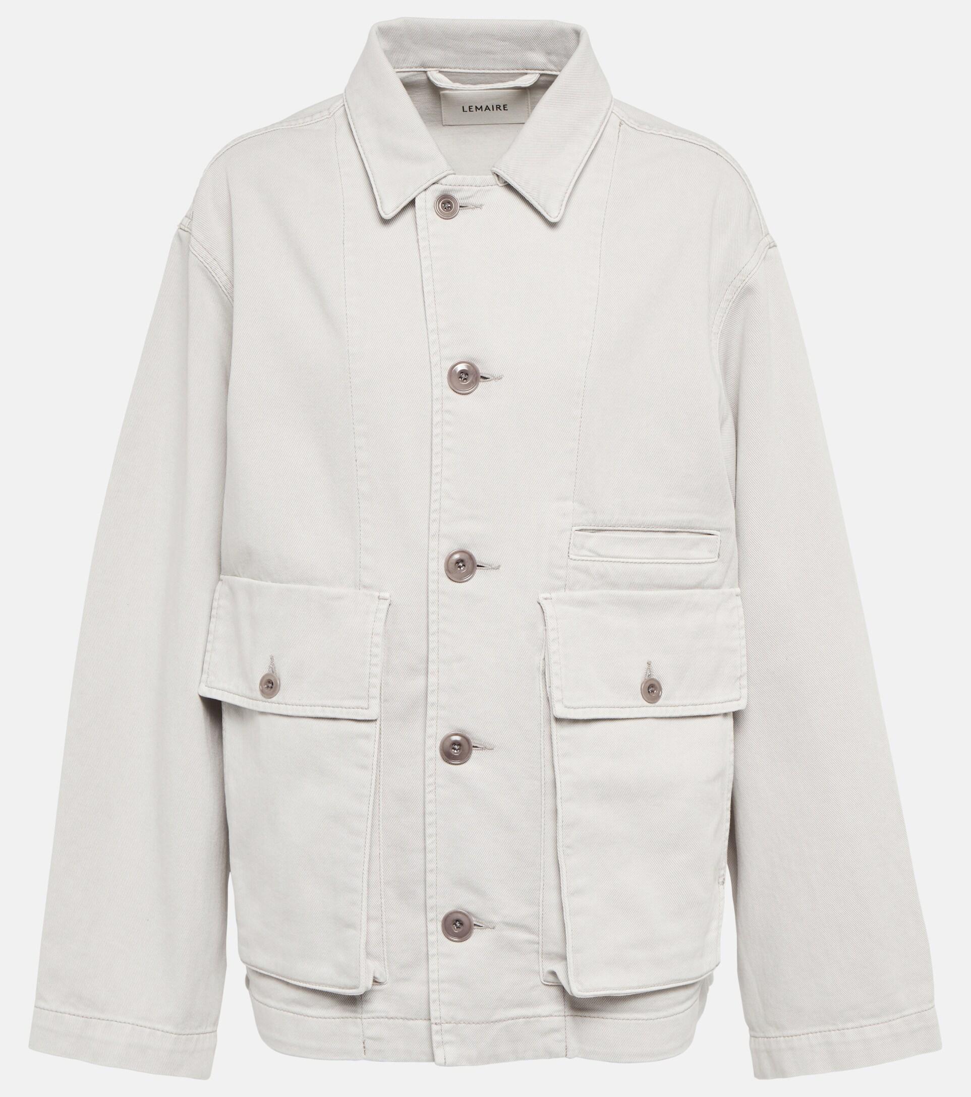 Lemaire Denim Jacket in White | Lyst