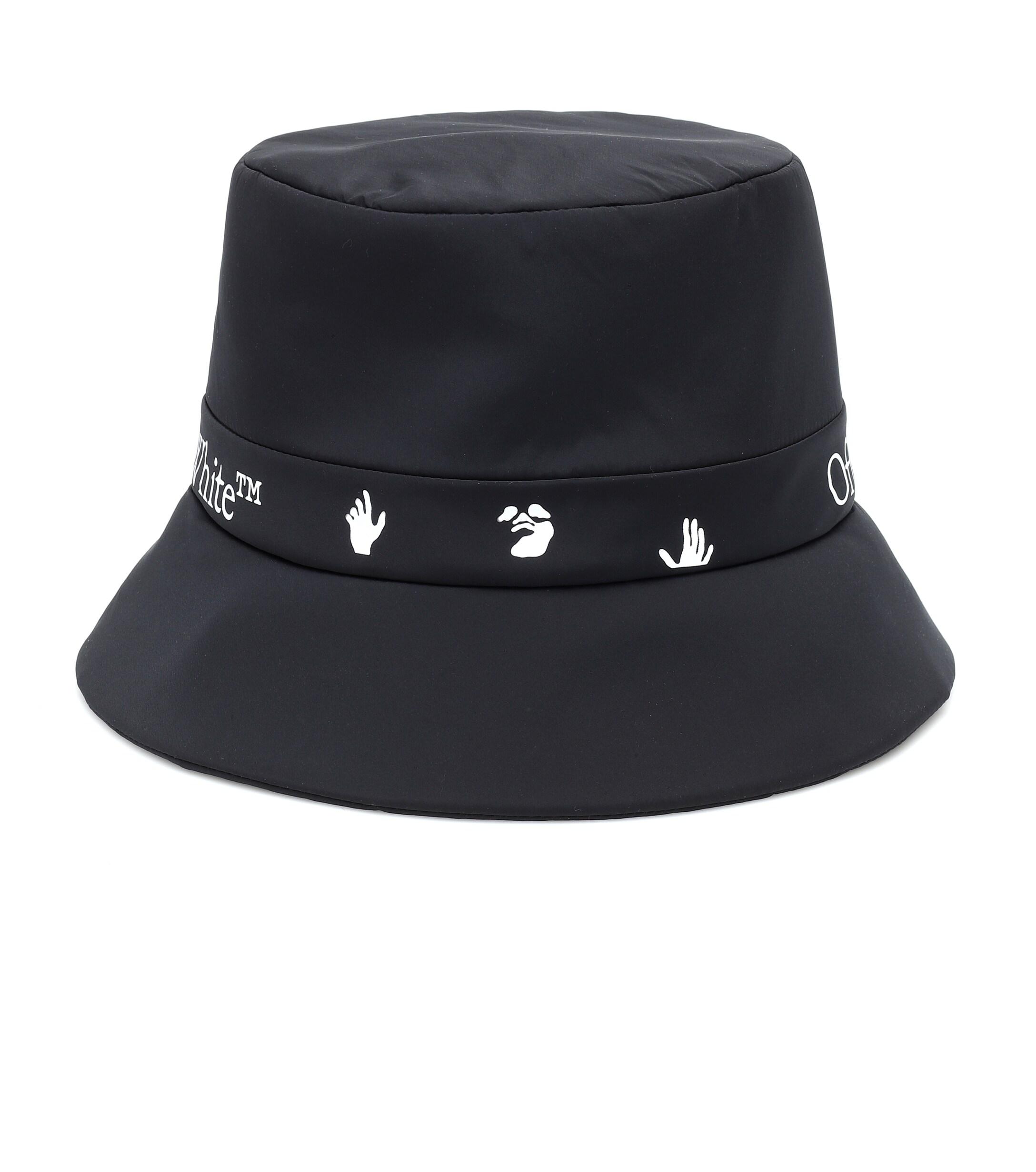 Off-White c/o Virgil Abloh Synthetic Rain Bucket Hat With Logo in Black ...