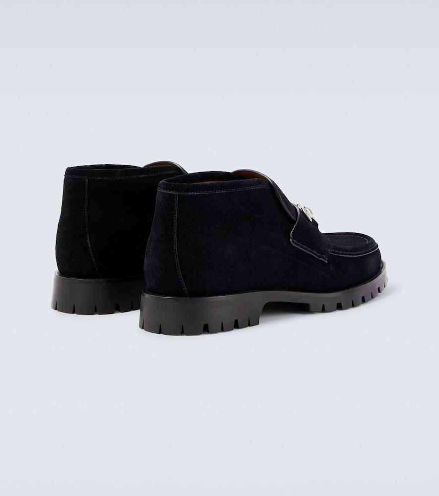 gucci-black-Horsebit-Suede-
