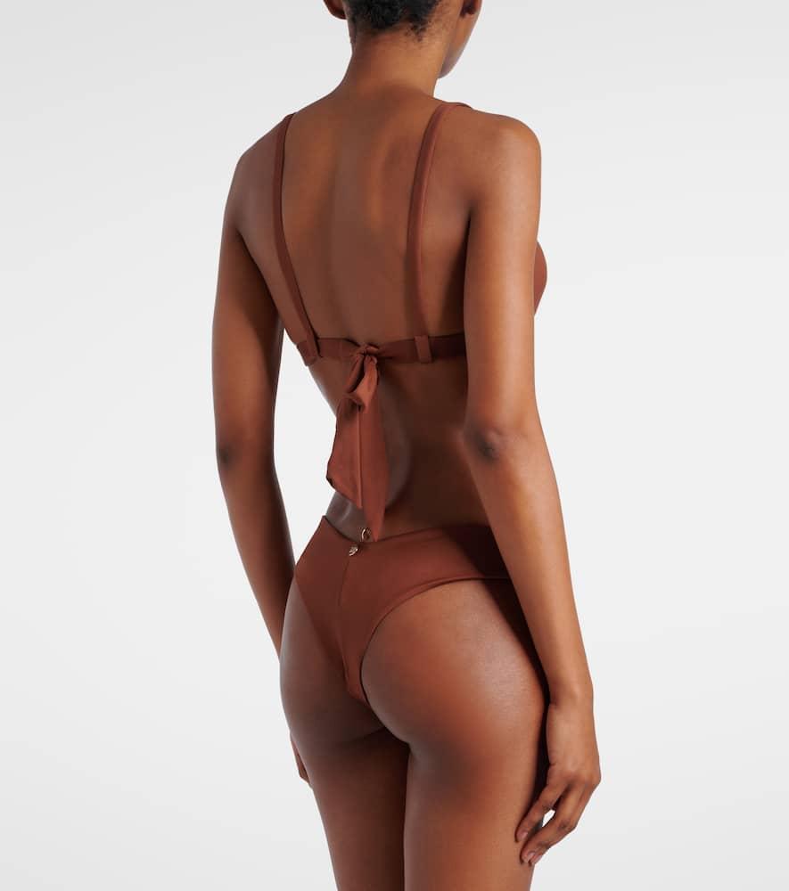 【Max Mara Beachwear】Abelia ビキニトップ Abelia bikini top in brown - Max Mara | Mytheresa