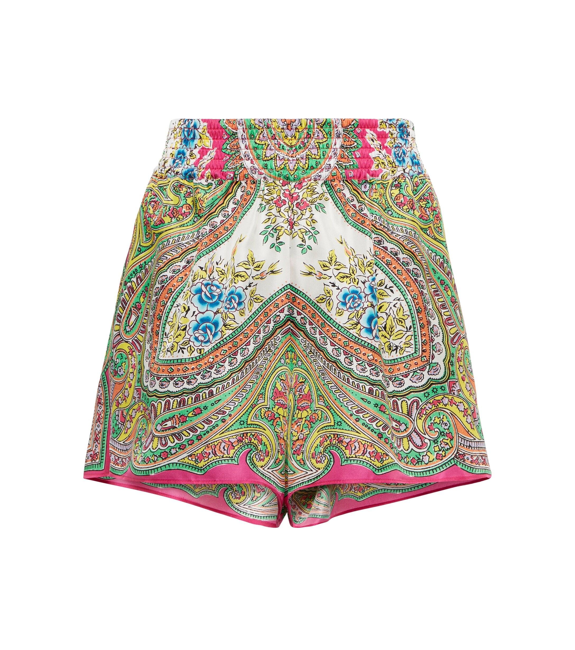 Etro Paisley Silk Shorts | Lyst Australia