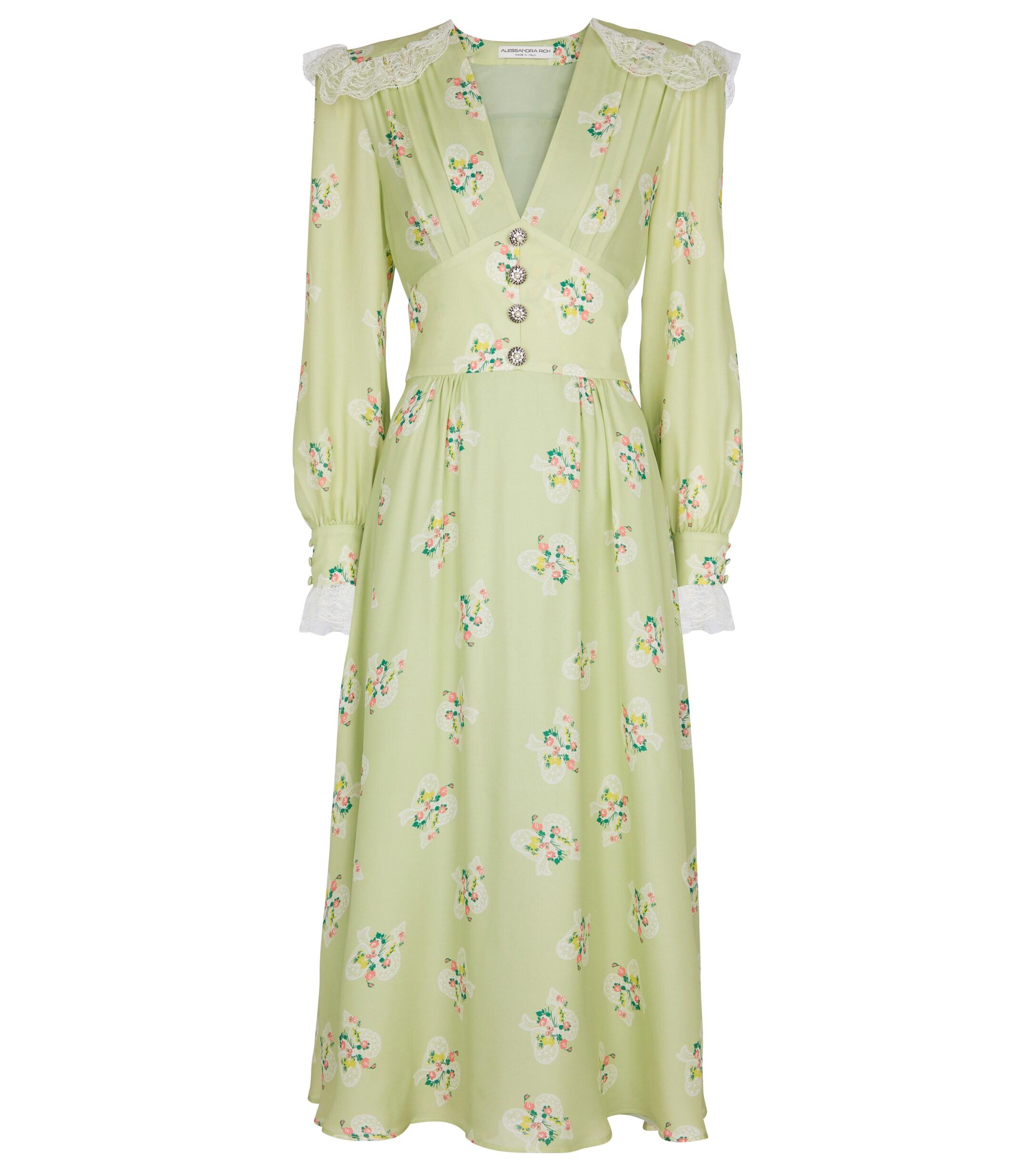 Alessandra rich hotsell green dress