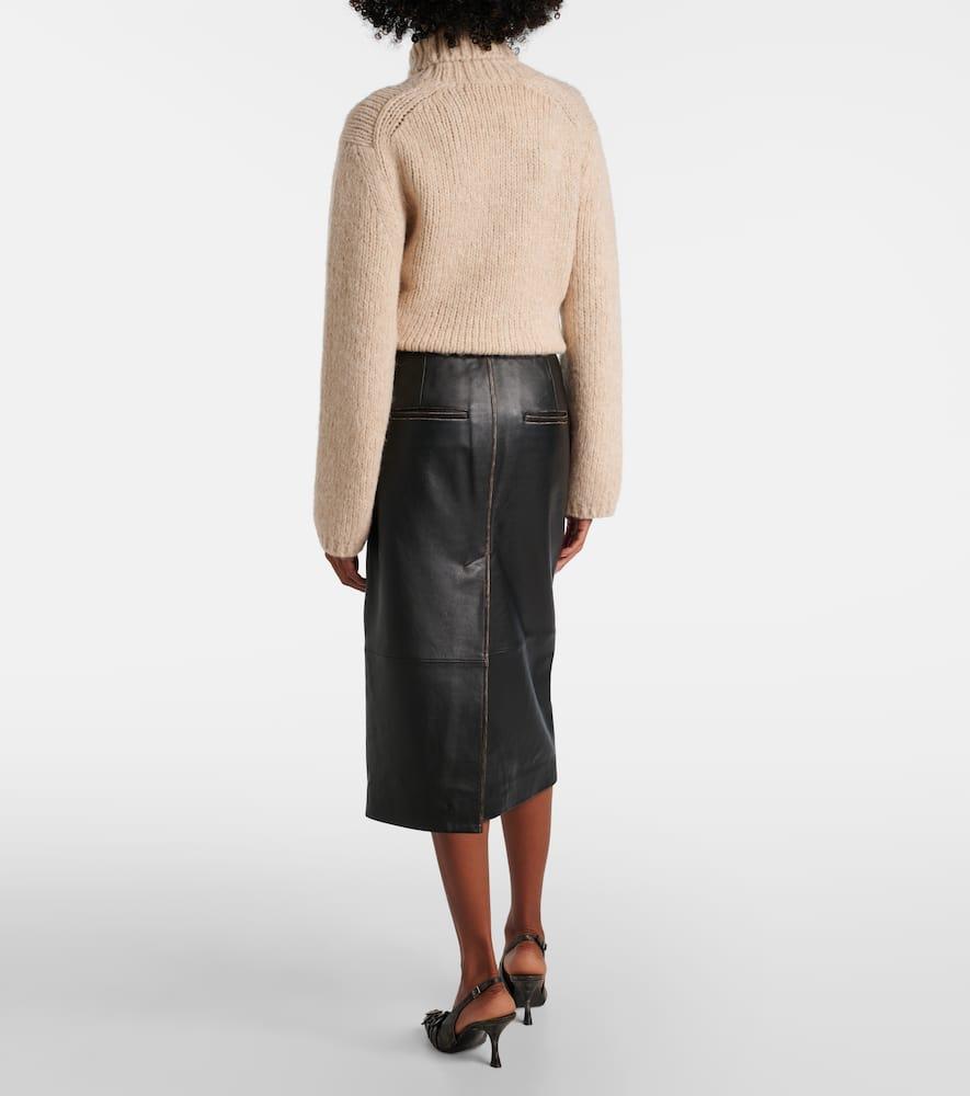【Vince】 Mid-riseレザー pencilスカート Vince Mid Rise Leather Pencil Skirt | Shopbop